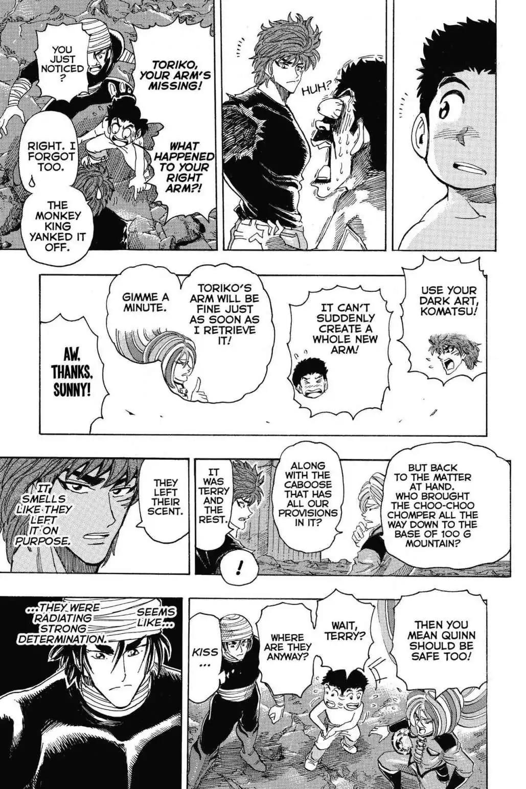 Toriko Chapter 319 page 7 - Chapter 319: Vol.35 Gourmet 319: Down the Mountain We Go!!