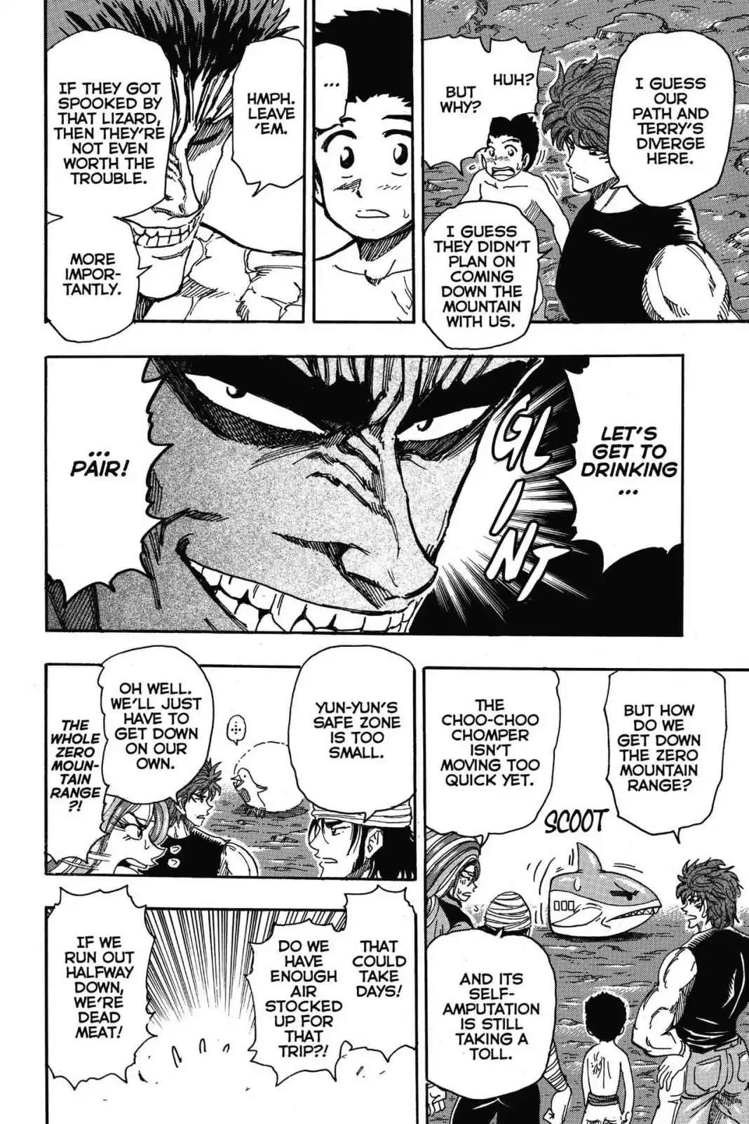 Toriko Chapter 319 page 8 - Chapter 319: Vol.35 Gourmet 319: Down the Mountain We Go!!