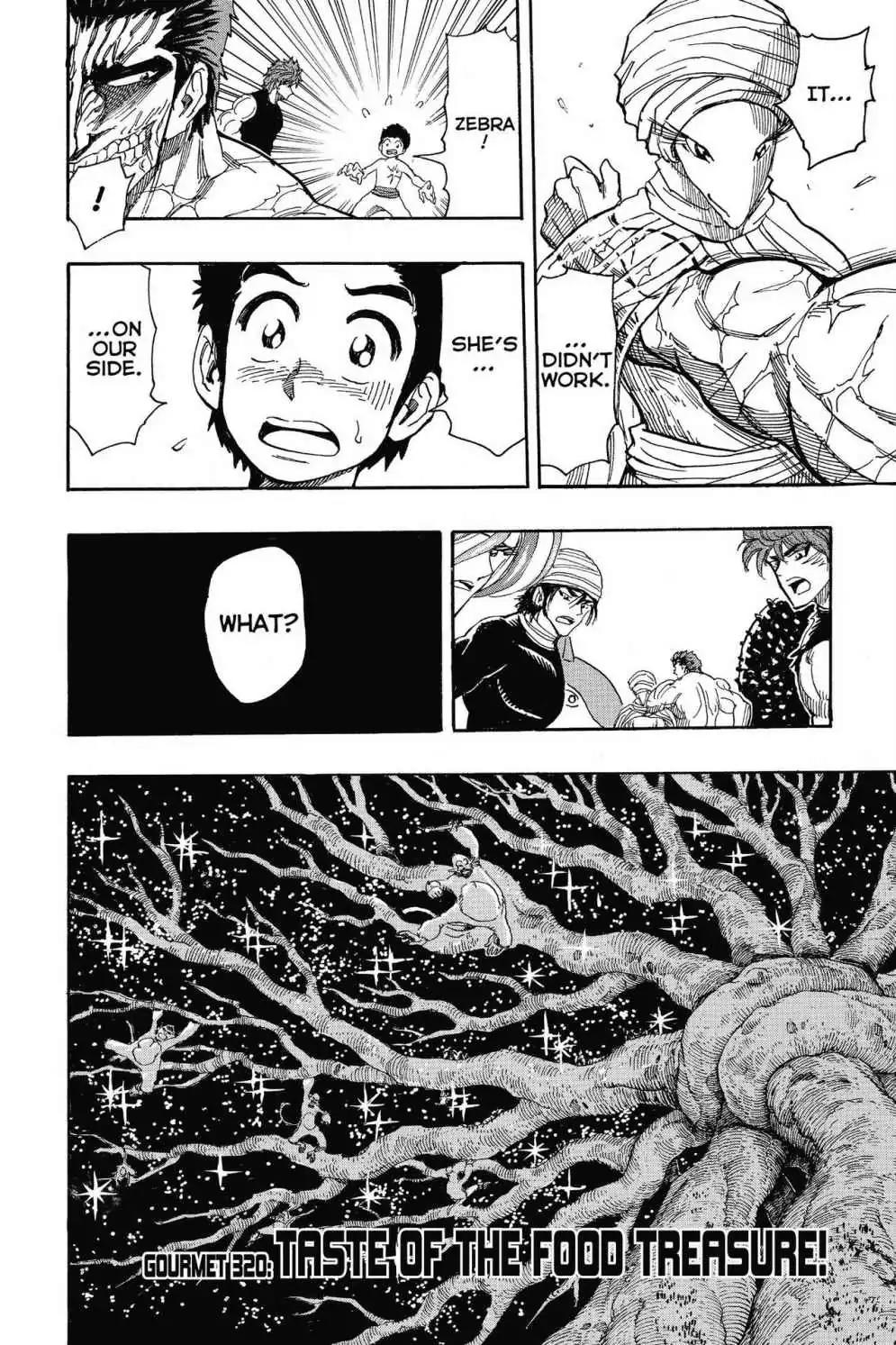 Toriko Chapter 320 page 6 - Chapter 320: Vol.35 Gourmet 320: Taste of the Food Treasure!!