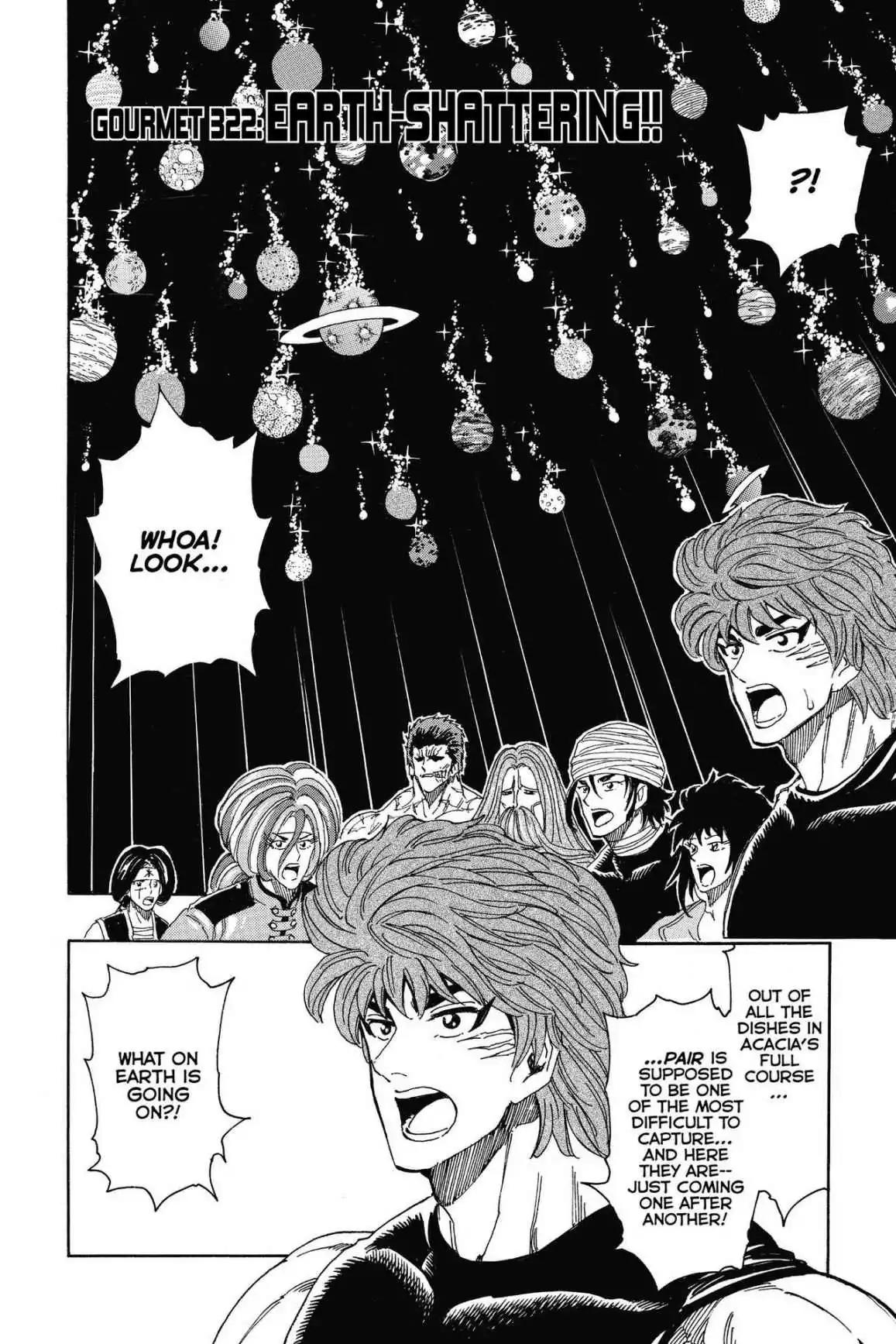 Toriko Chapter 322 page 2 - Chapter 322: Vol.36 Gourmet 322: Earth-Shattering!!