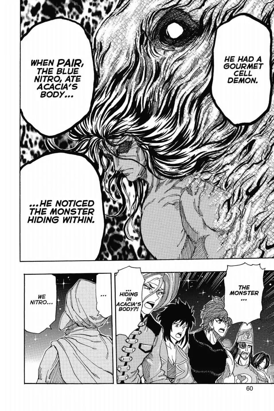 Toriko Chapter 323 page 14 - Chapter 323: Vol.36 Gourmet 323: Truth Behind the Nitro!!
