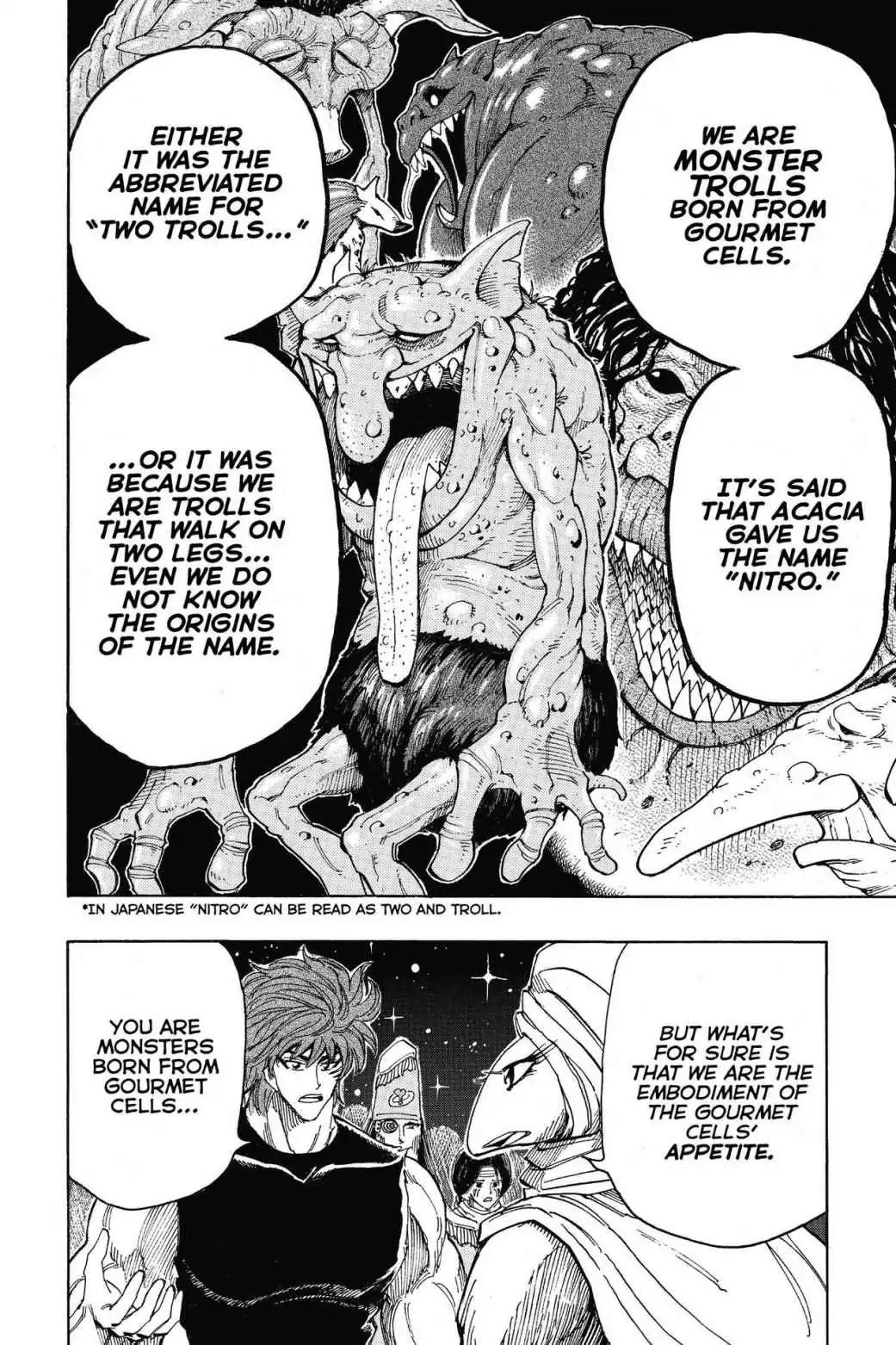 Toriko Chapter 323 page 8 - Chapter 323: Vol.36 Gourmet 323: Truth Behind the Nitro!!