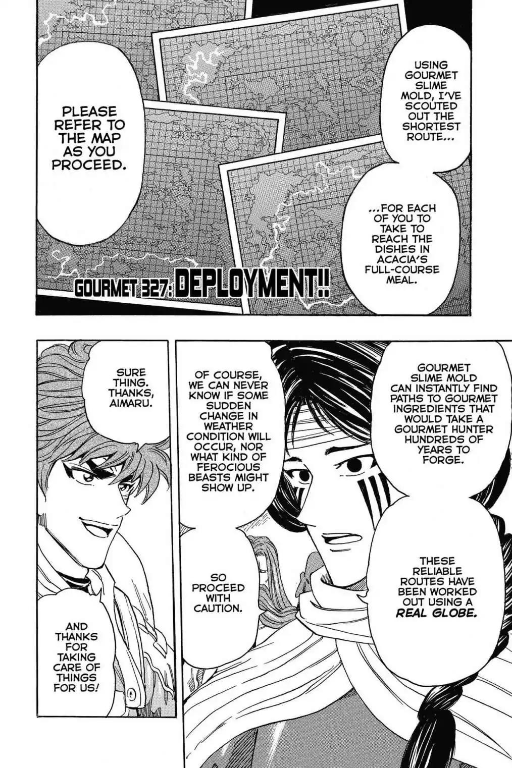 Toriko Chapter 327 page 2 - Chapter 327: Vol.36 Gourmet 327: Deployment!!