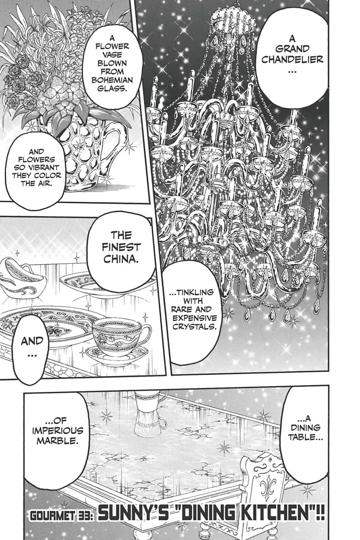 Toriko Chapter 33 page 1 - Chapter 33: Vol.4 Gourmet 33: Sunny's "Dining Kitchen"!!
