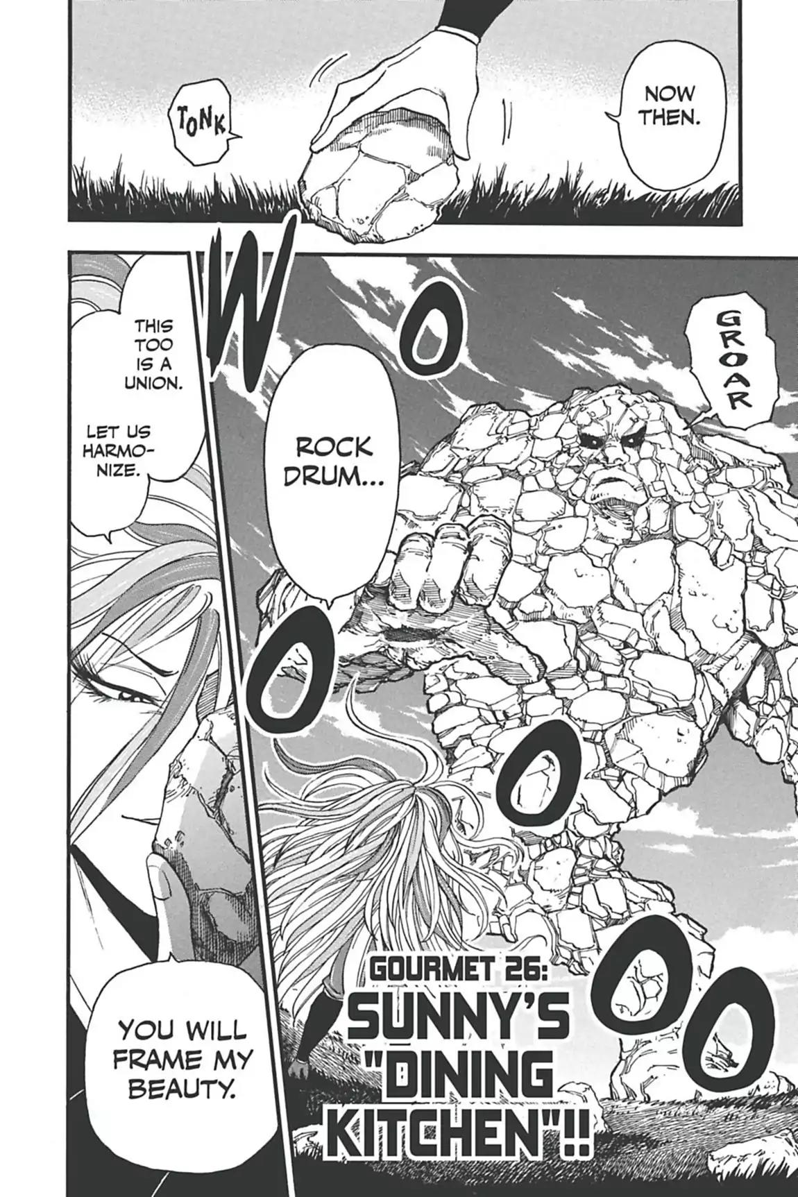 Toriko Chapter 33 page 4 - Chapter 33: Vol.4 Gourmet 33: Sunny's "Dining Kitchen"!!