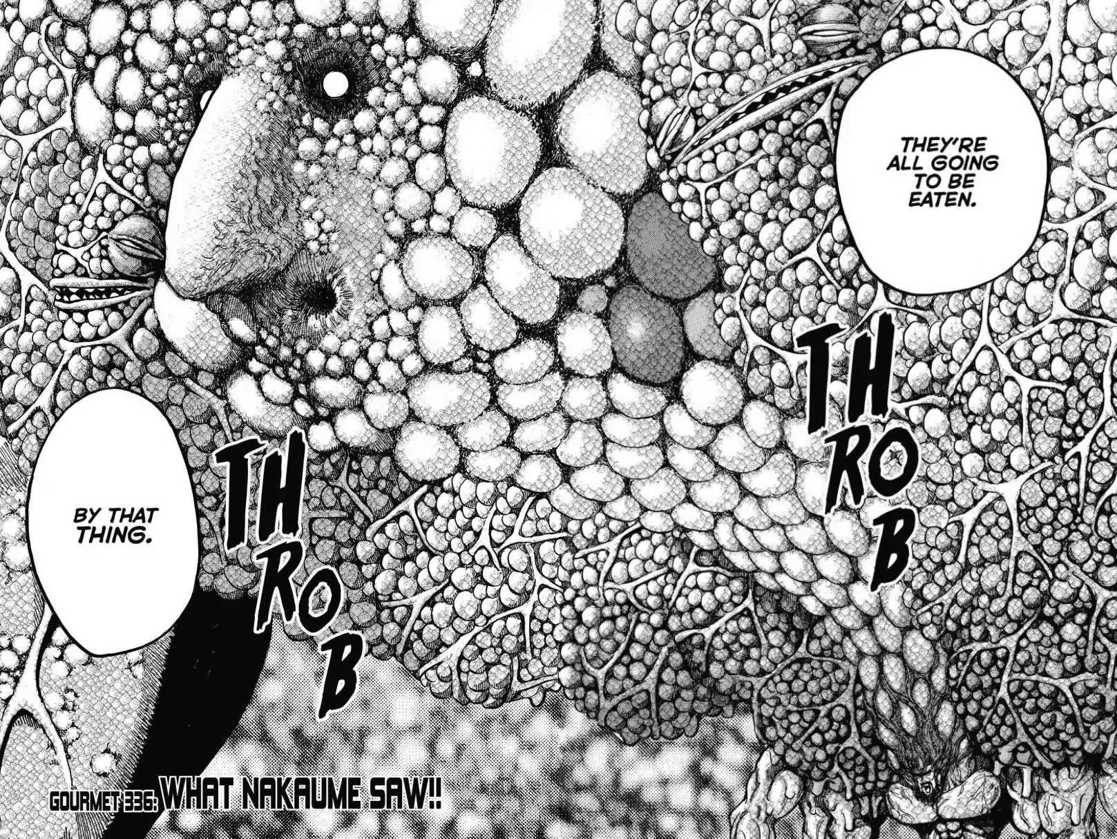 Toriko Chapter 336 page 4 - Chapter 336: Vol.37 Gourmet 336: What Nakaume Saw!!