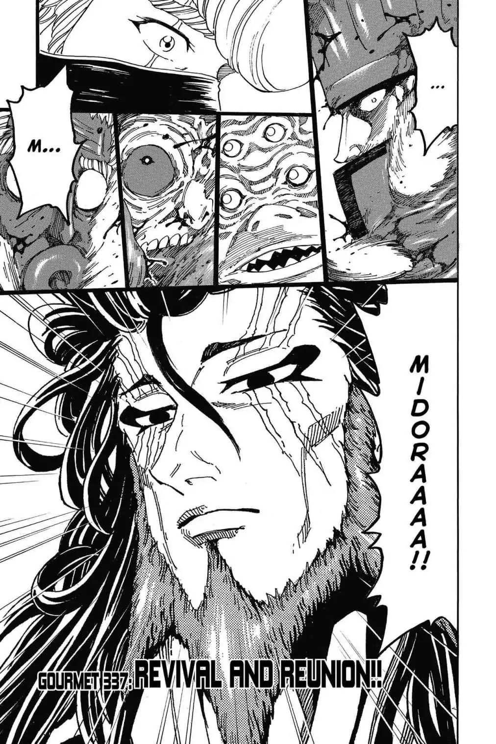 Toriko Chapter 337 page 1 - Chapter 337: Vol.37 Gourmet 337: Revival and Reunion!!