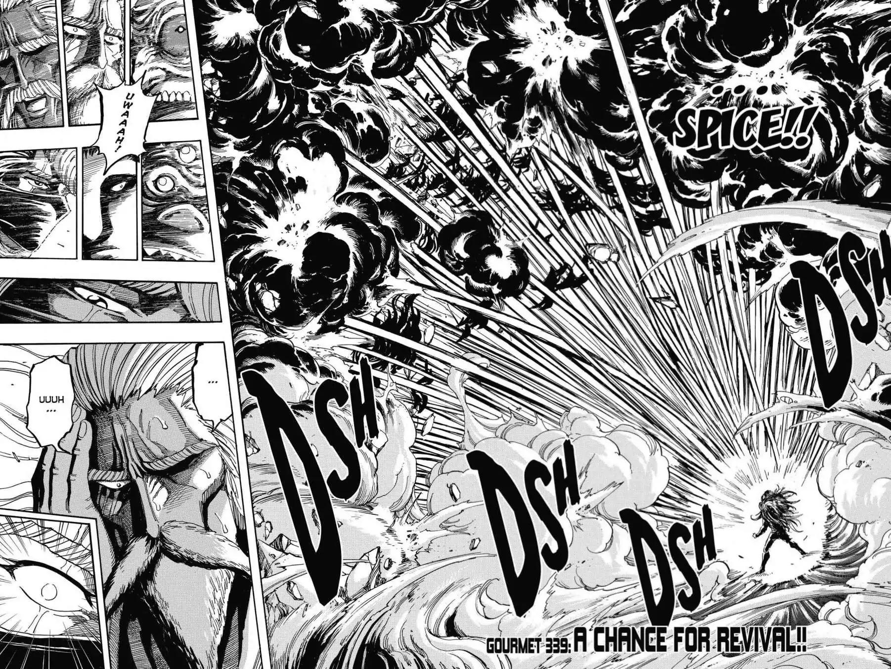 Toriko Chapter 339 page 2 - Chapter 339: Vol.37 Gourmet 339: A Chance For Revival!!