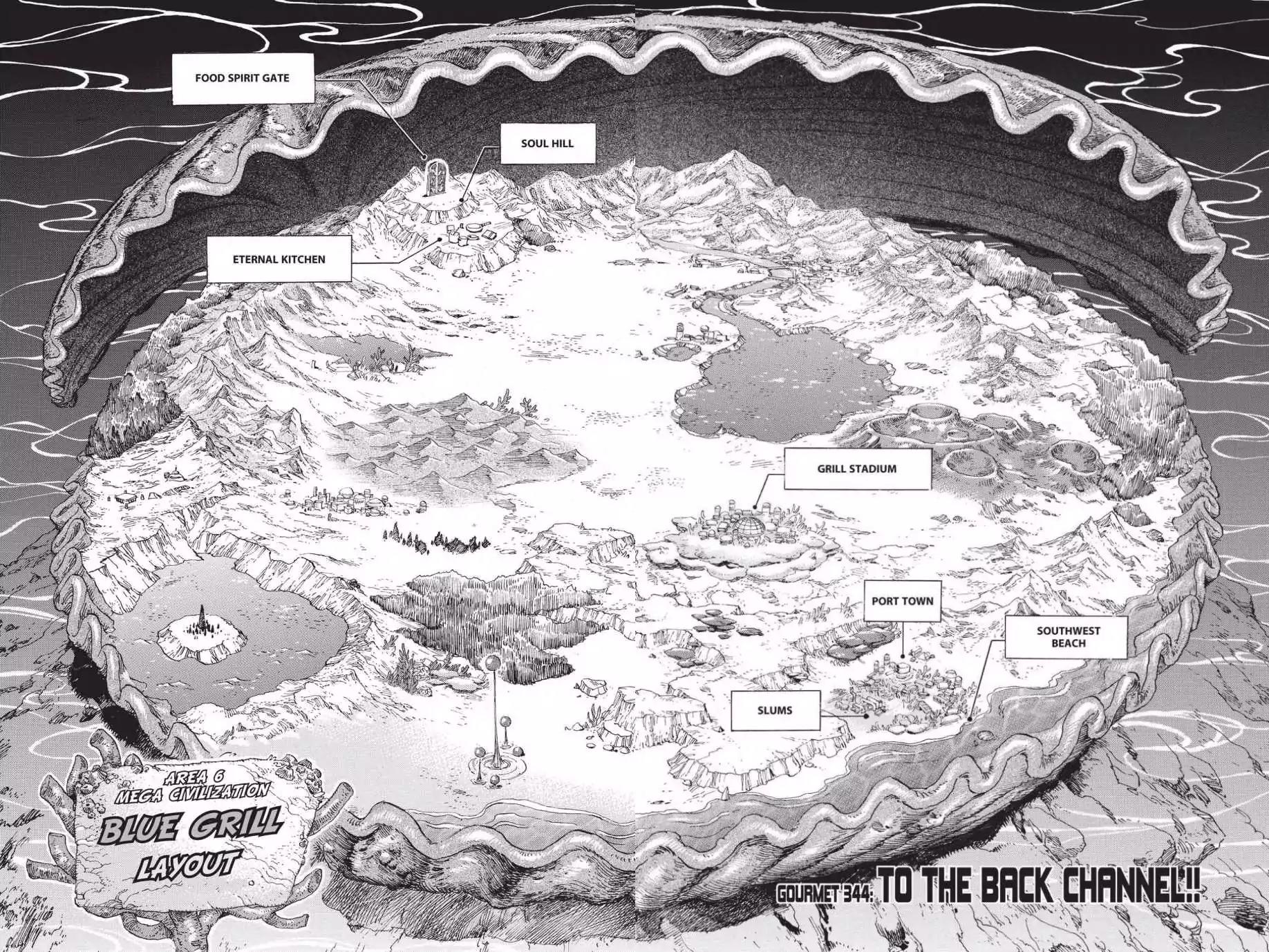 Toriko Chapter 344 page 4 - Chapter 344: Vol.38 Gourmet 344: To the Back Channel!!