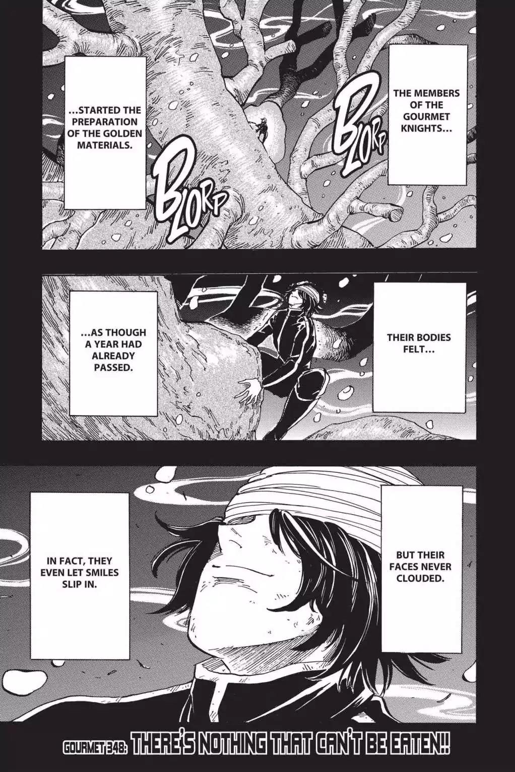Toriko Chapter 348 page 1 - Chapter 348: Vol.38 Gourmet 348: There's Nothing That Can't Be Eaten!!