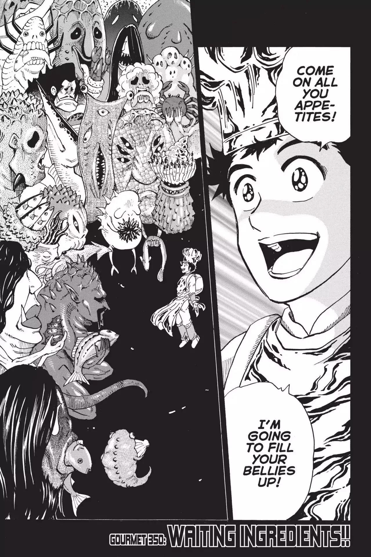 Toriko Chapter 350 page 7 - Chapter 350: Vol.39 Gourmet 350: Waiting for Ingredients!!!