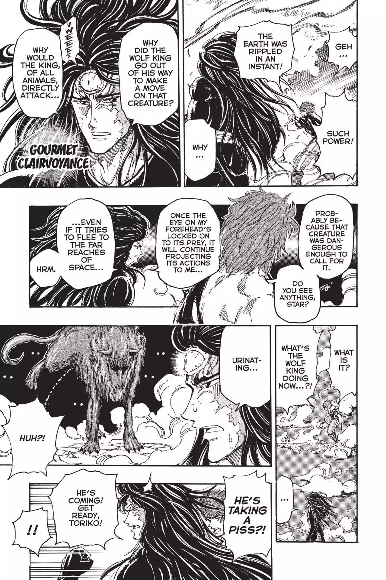 Toriko Chapter 354 page 17 - Chapter 354: Vol.39 Gourmet 354: The Footfall of the Wolf King!!