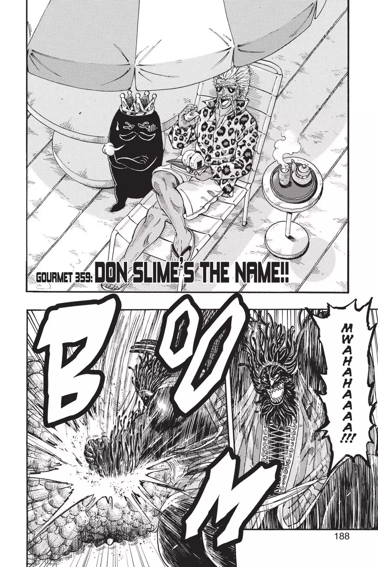 Toriko Chapter 359 page 2 - Chapter 359: Vol.39 Gourmet 359: Don Slime's the Name!!