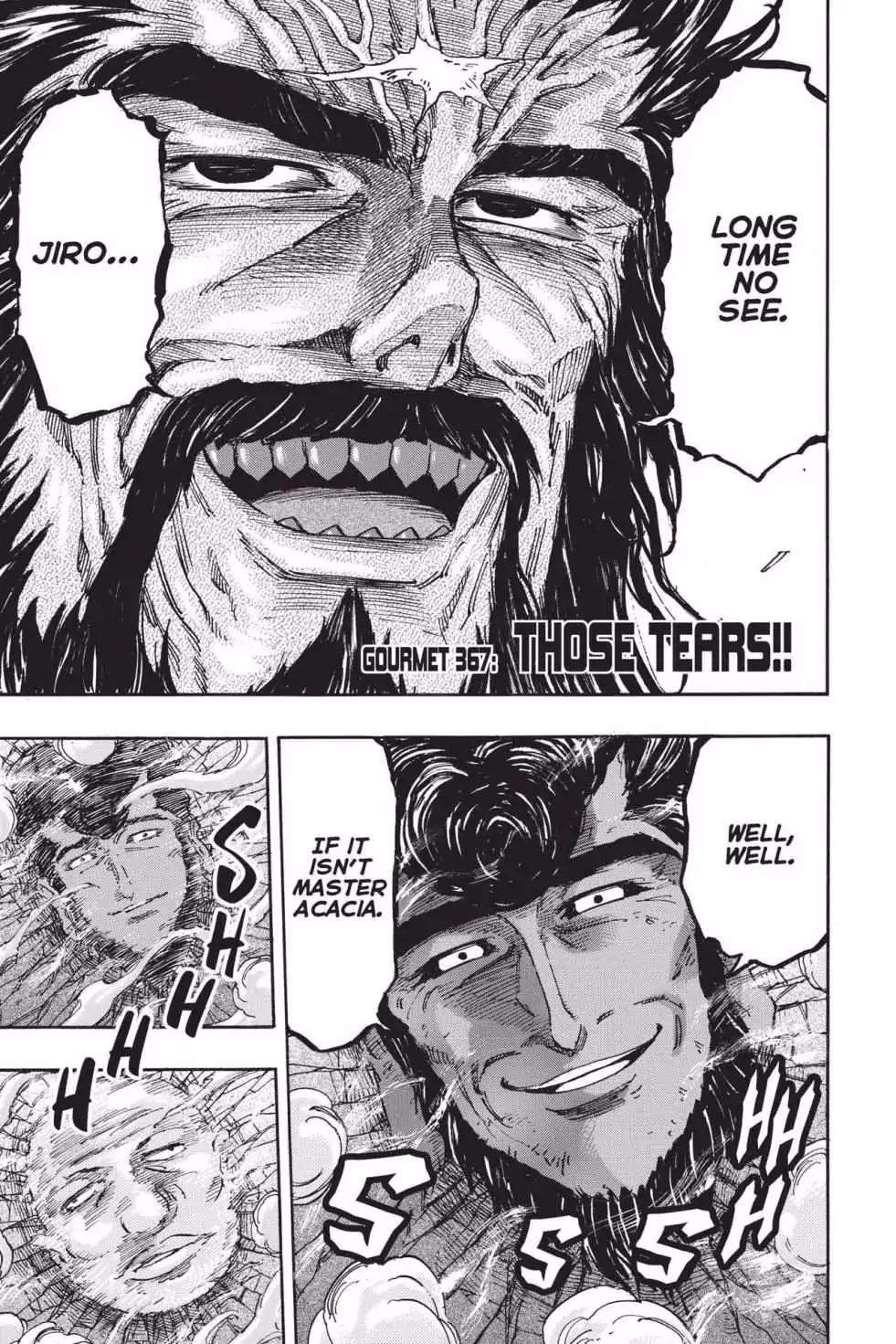 Toriko Chapter 367 page 1 - Chapter 367: Vol.40 Gourmet 367: Those Tears!!