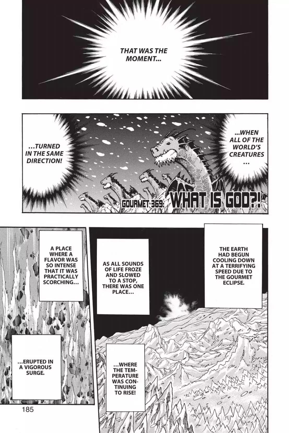 Toriko Chapter 369 page 1 - Chapter 369: Vol.40 Gourmet 369: What is God?!