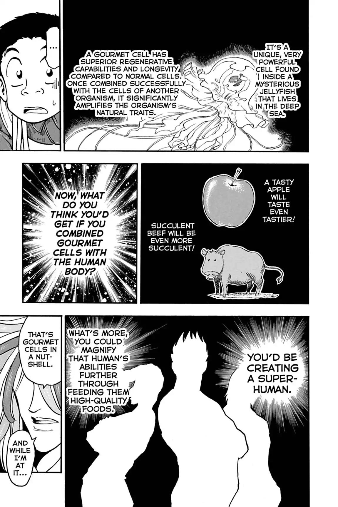 Toriko Chapter 37 page 12 - Chapter 37: Vol.5 Gourmet 37: Gourmet Corp. and Gourmet Cells!!