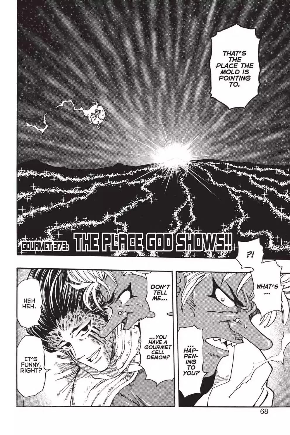 Toriko Chapter 373 page 2 - Chapter 373: Vol.41 Gourmet 373: The Place God Shows!!