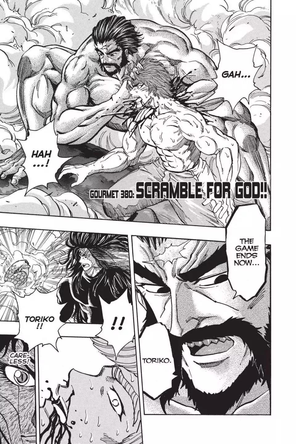 Toriko Chapter 380 page 1 - Chapter 380: Vol.42 Gourmet 380: Scramble for God!!