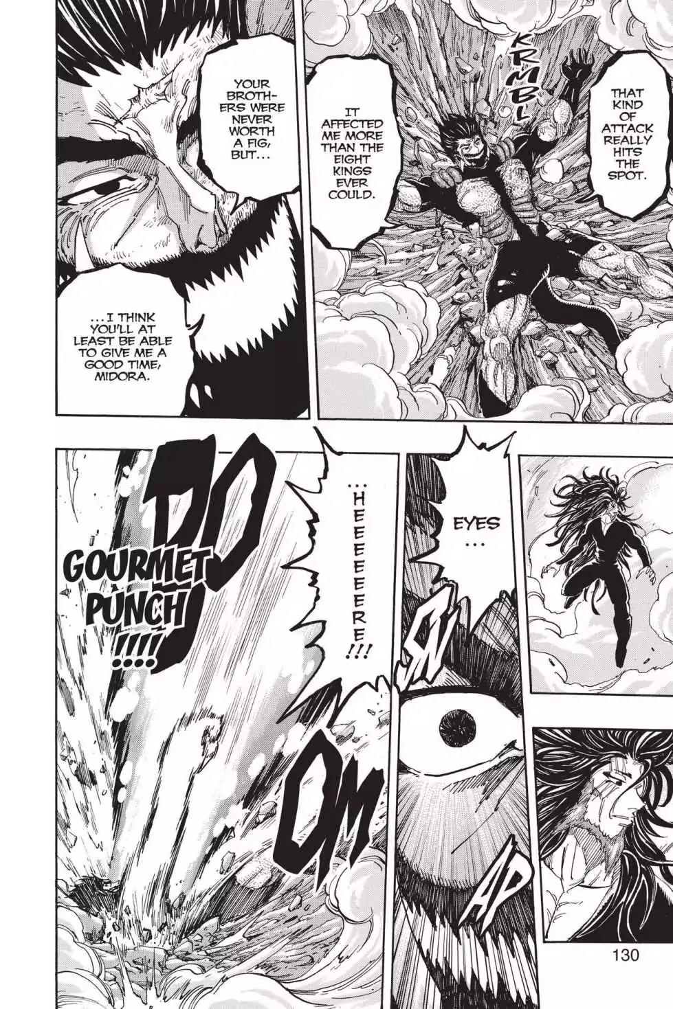 Toriko Chapter 385 page 4 - Chapter 385: Vol.42 Gourmet 385: Midora's Full-Course Meal!!