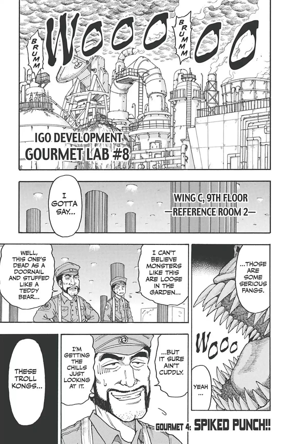 Toriko Chapter 4 page 1 - Chapter 4: Vol.1 Gourmet 4: Spiked Punch!!