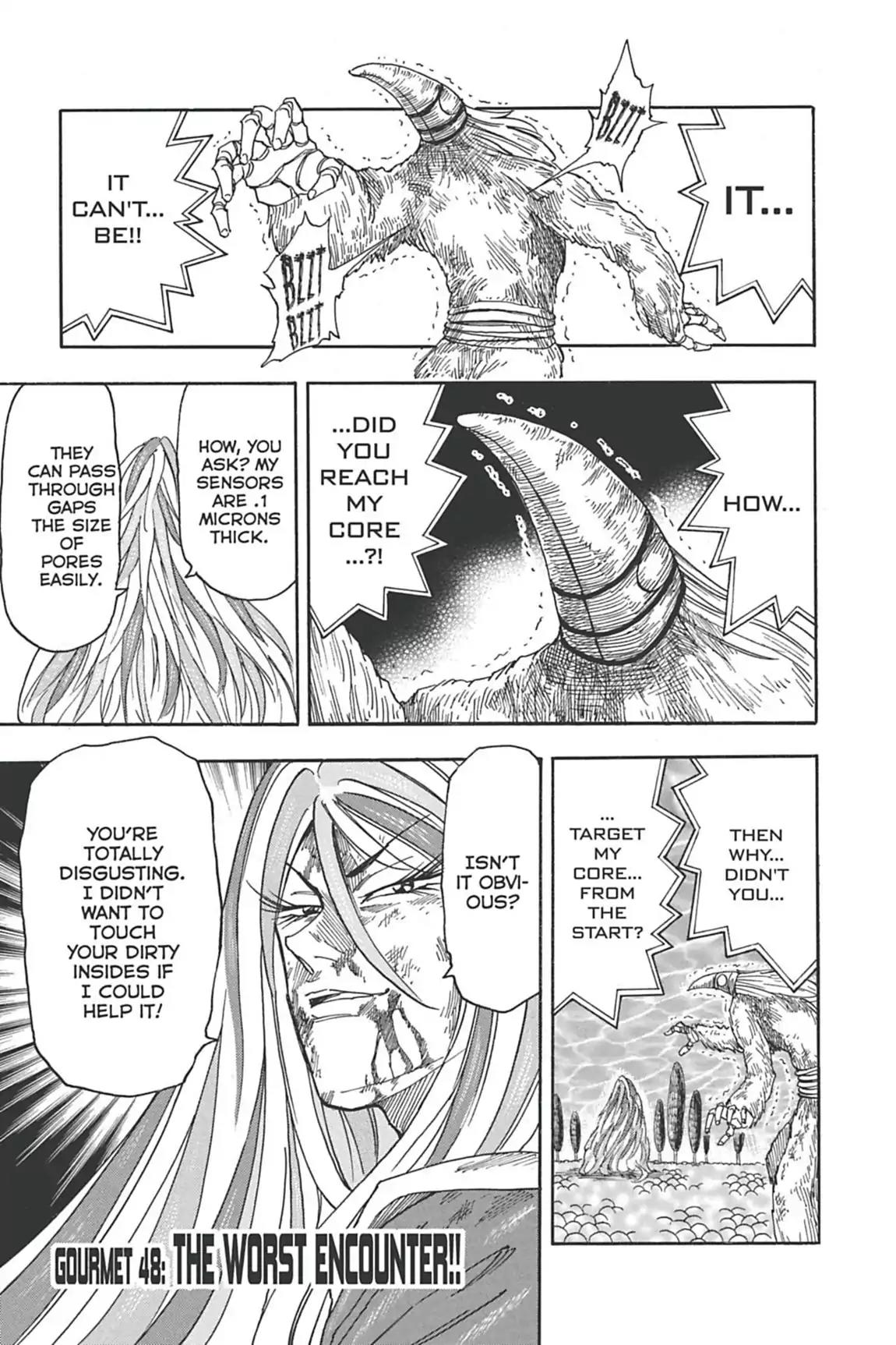 Toriko Chapter 48 page 1 - Chapter 48: Vol.6 Gourmet 48: The Worst Encounter!!