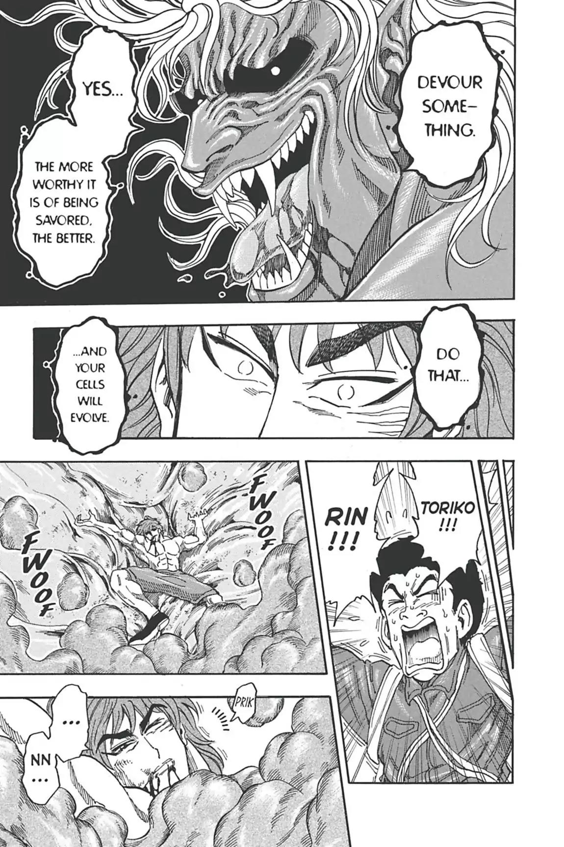 Toriko Chapter 49 page 4 - Chapter 49: Vol.6 Gourmet 49: Sign of Evolution!!