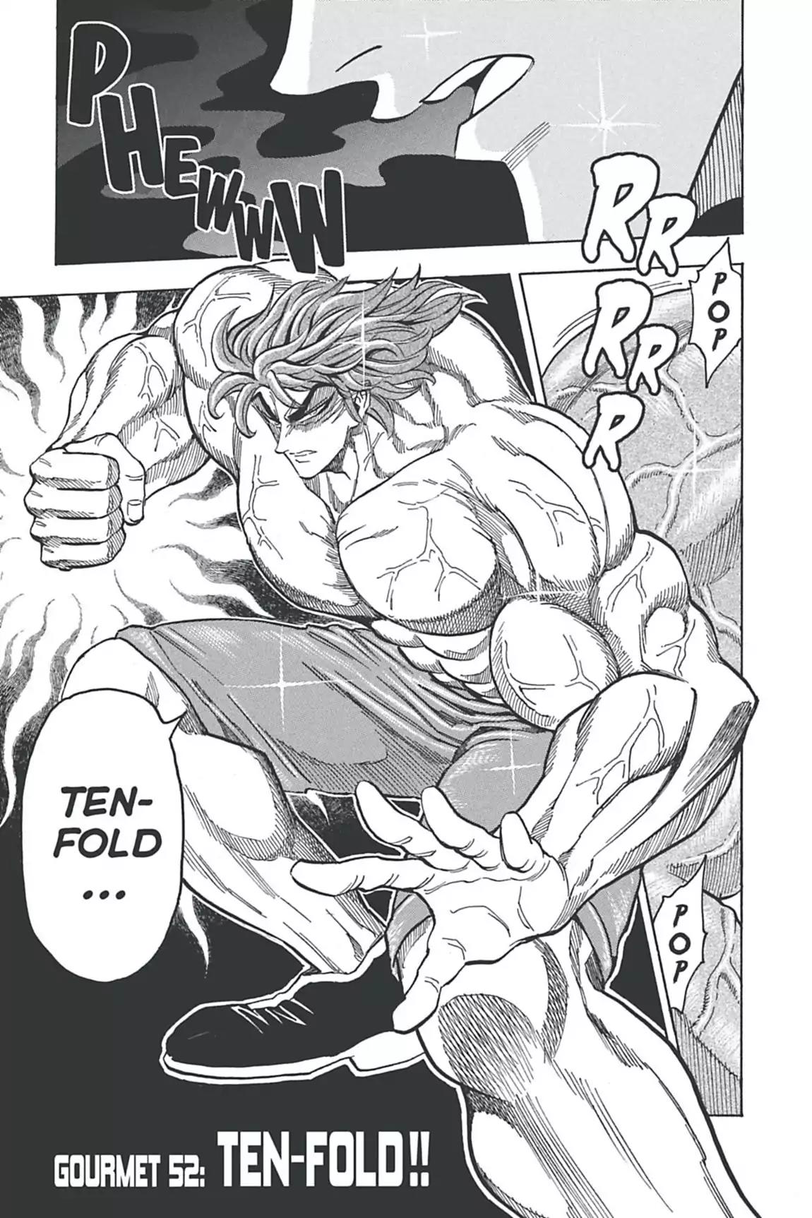Toriko Chapter 52 page 1 - Chapter 52: Vol.6 Gourmet 52: Ten-Fold!!