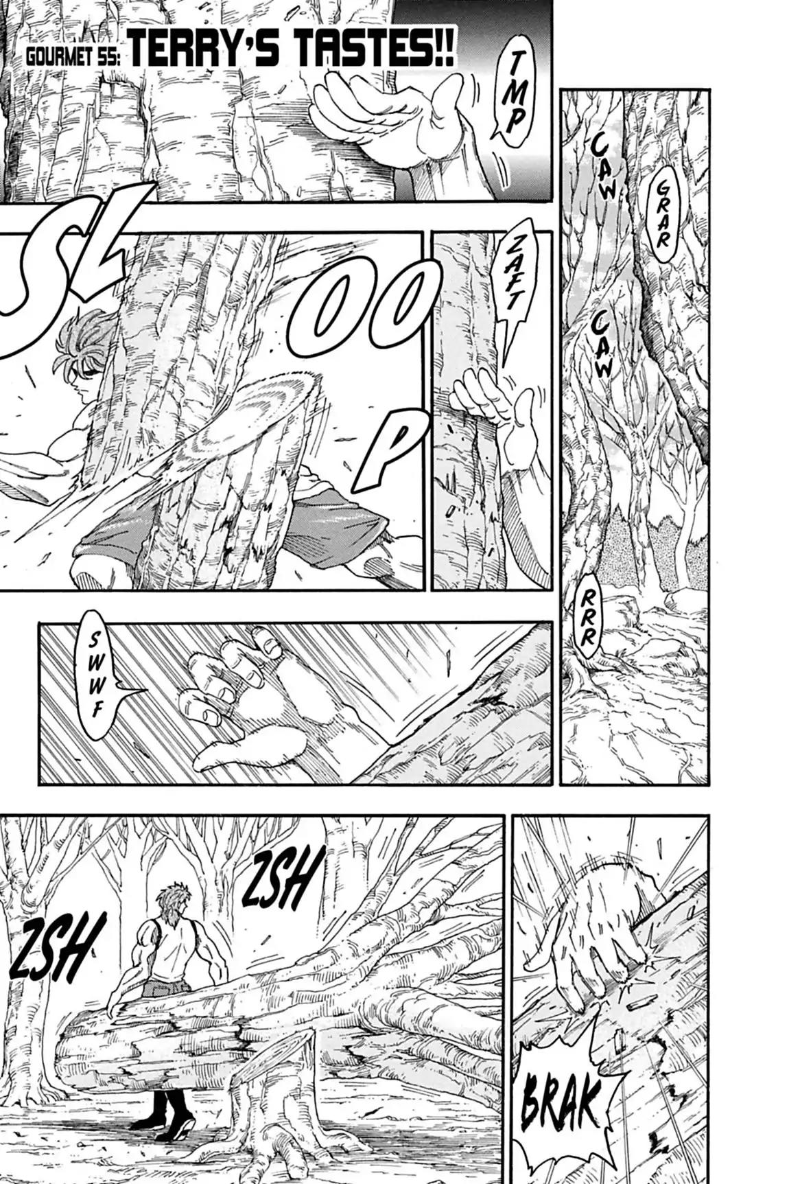 Toriko Chapter 55 page 1 - Chapter 55: Vol.7 Gourmet 55: Terry's Tastes!!