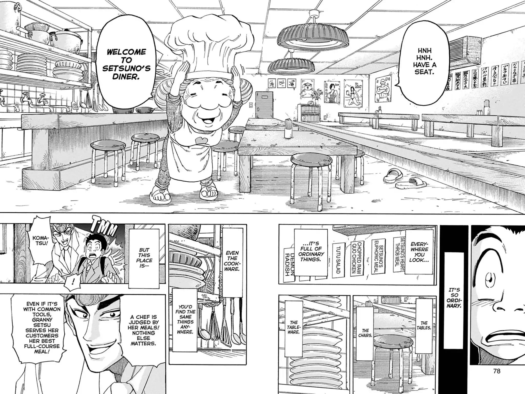Toriko Chapter 65 page 12 - Chapter 65: Vol.8 Gourmet 65: Gourmet Living Legend Setsuno!!