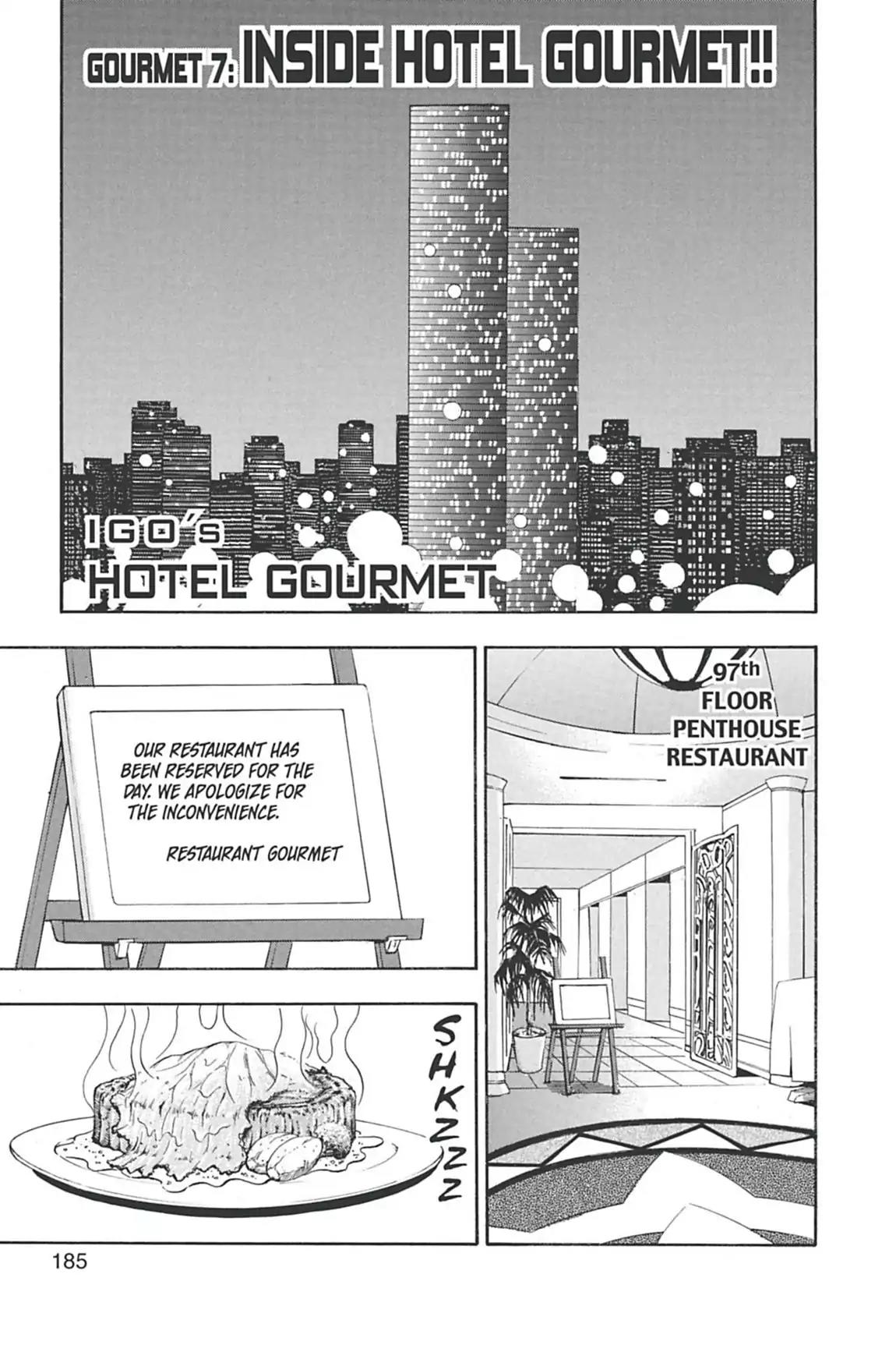Toriko Chapter 7 page 1 - Chapter 7: Vol.1 Gourmet 7: Inside Hotel Gourmet!!