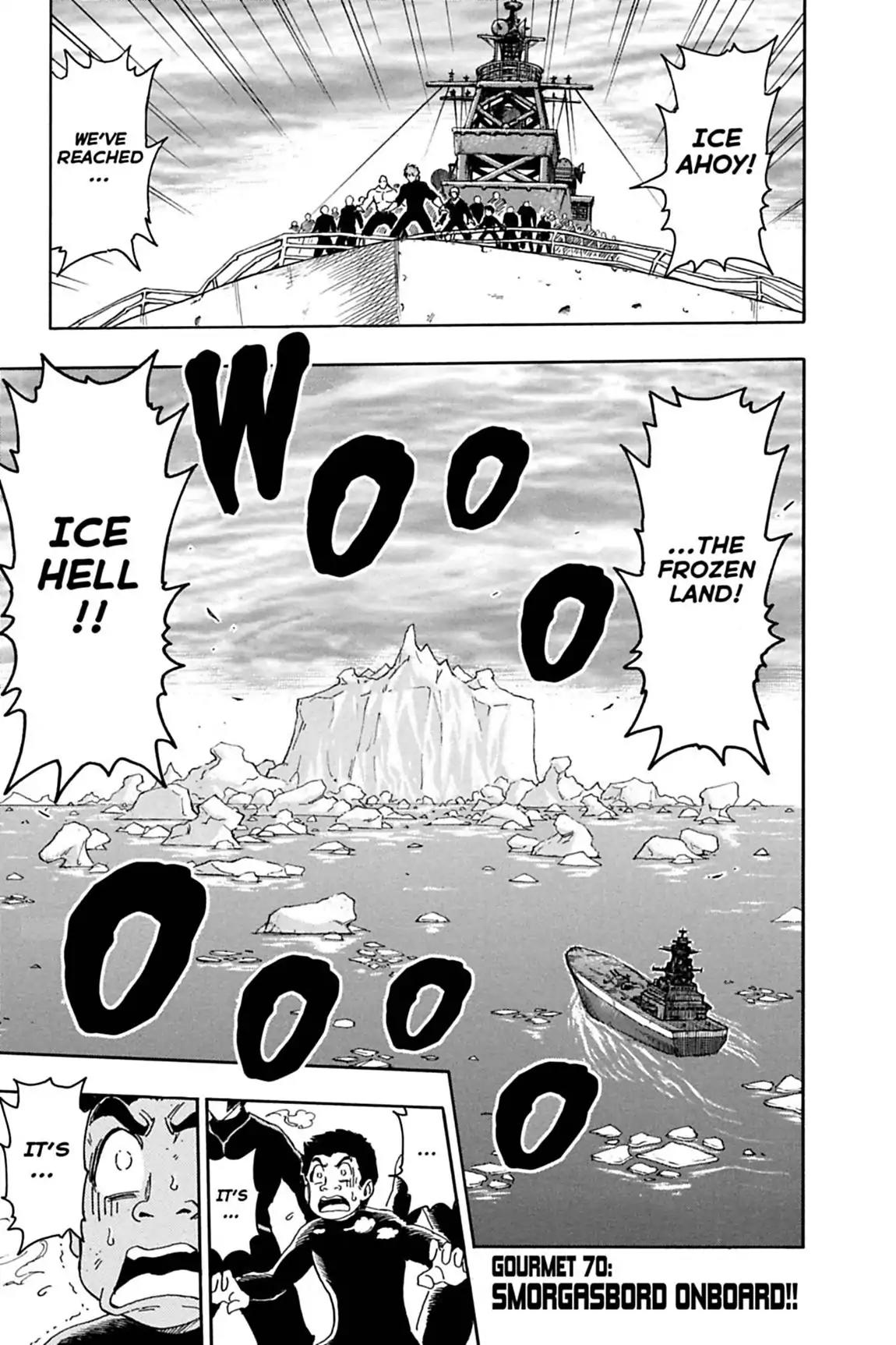 Toriko Chapter 70 page 1 - Chapter 70: Vol.8 Gourmet 70: Smorgasbord Onboard!!