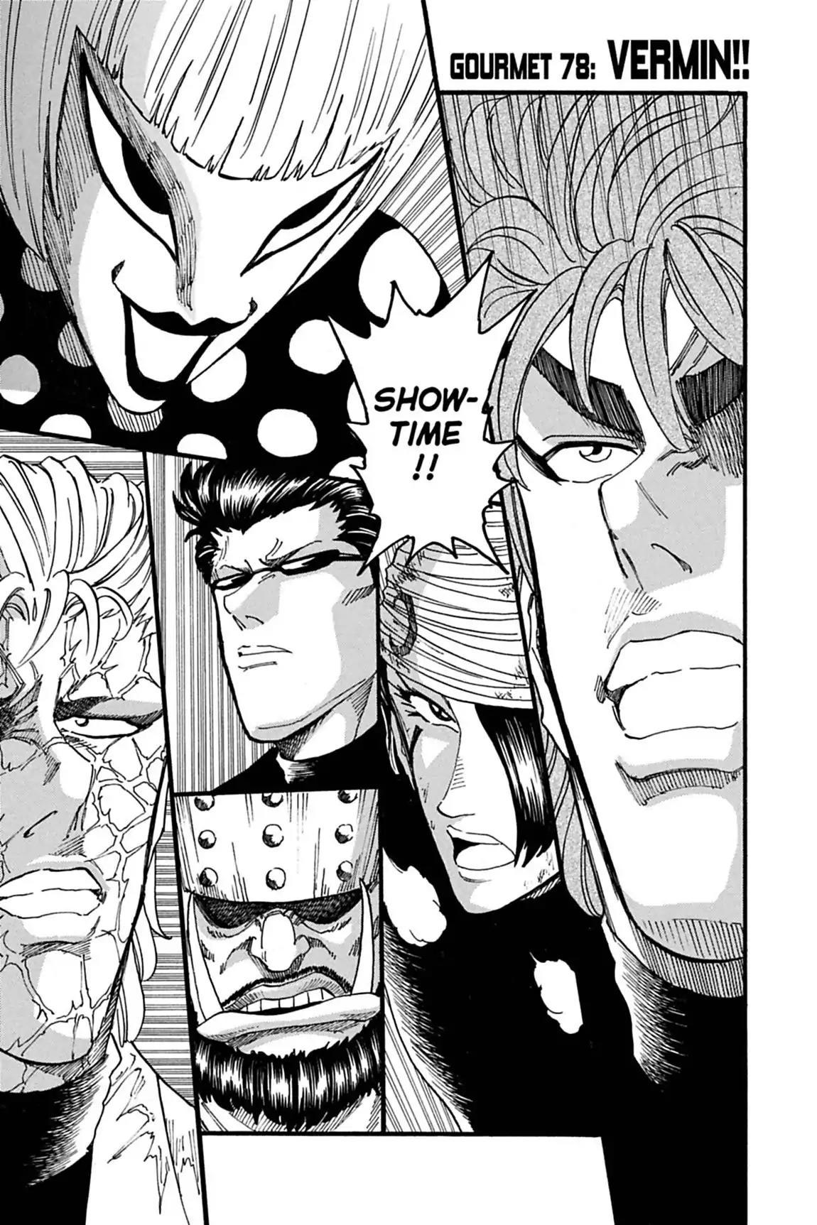 Toriko Chapter 78 page 1 - Chapter 78: Vol.9 Gourmet 78: Vermin!!