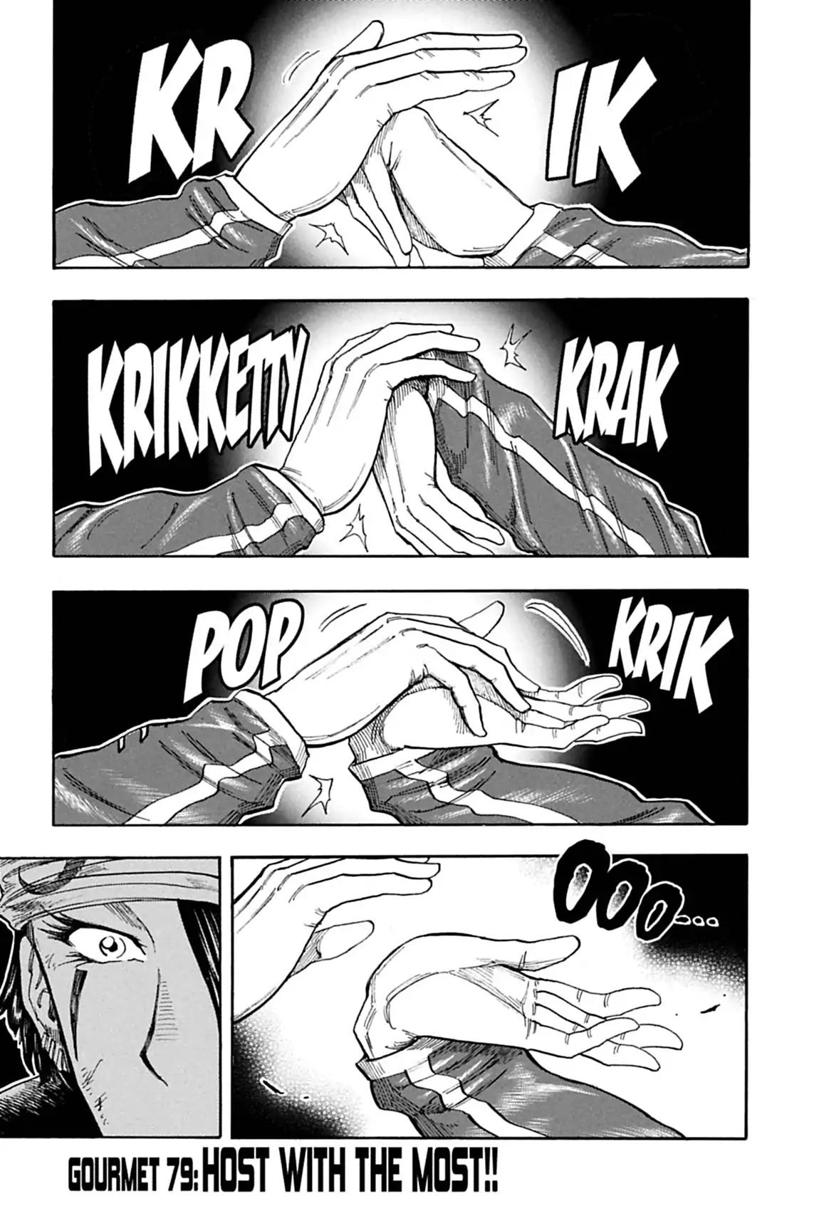 Toriko Chapter 79 page 1 - Chapter 79: Vol.9 Gourmet 79: Host with the Most!!