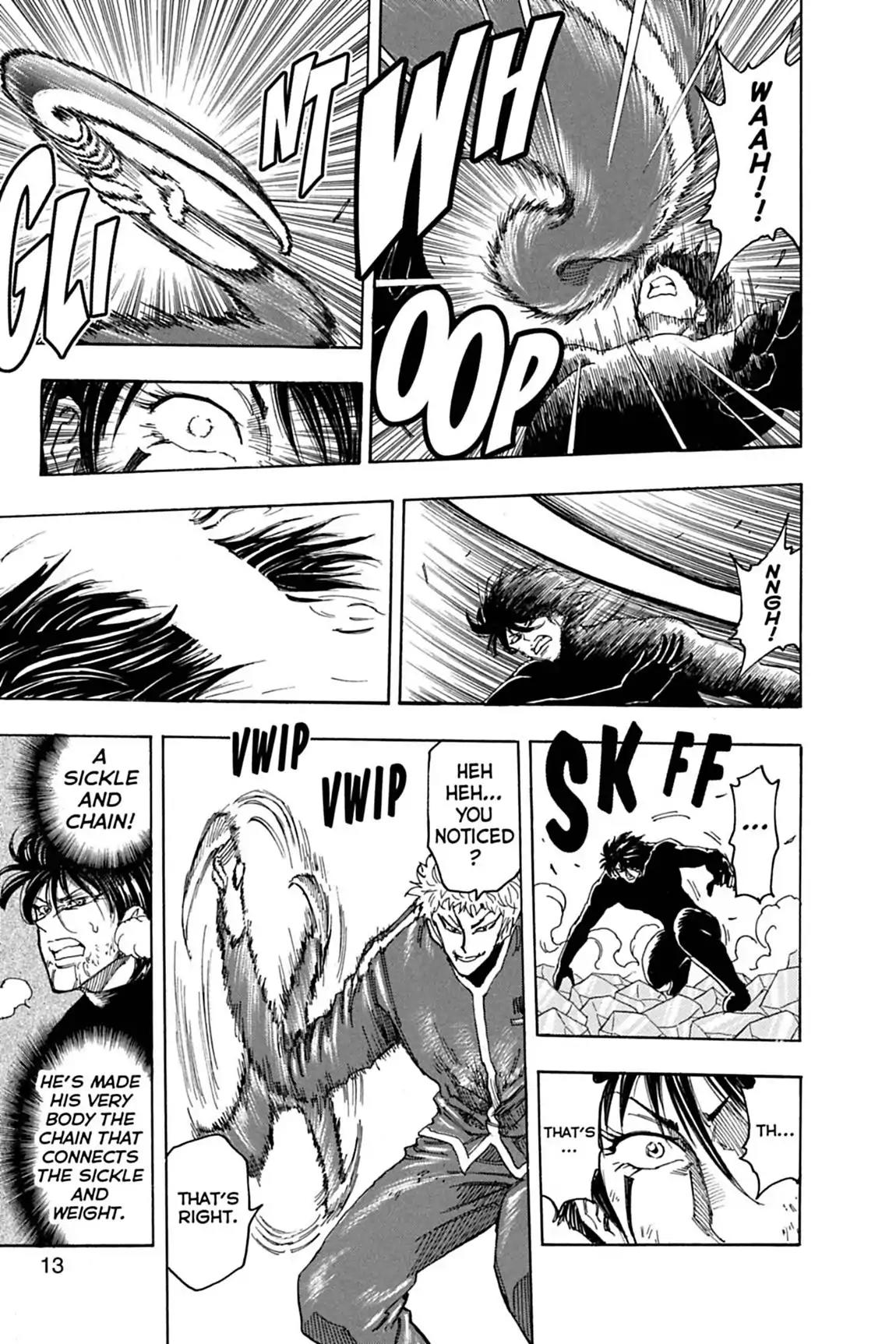 Toriko Chapter 80 page 13 - Chapter 80: Vol.10 Gourmet 80: Pre-Shot Routine!!