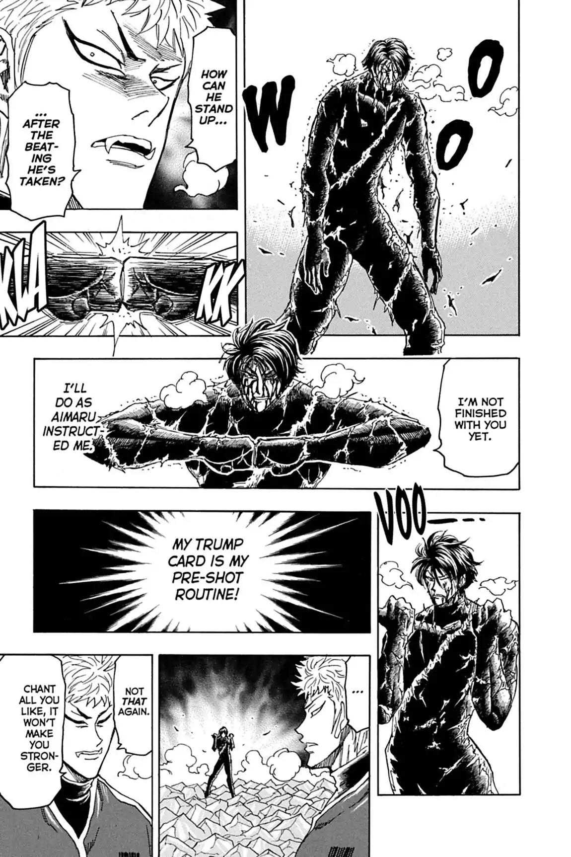 Toriko Chapter 80 page 19 - Chapter 80: Vol.10 Gourmet 80: Pre-Shot Routine!!