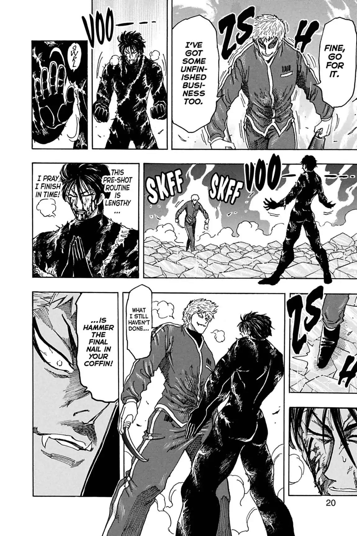 Toriko Chapter 80 page 20 - Chapter 80: Vol.10 Gourmet 80: Pre-Shot Routine!!