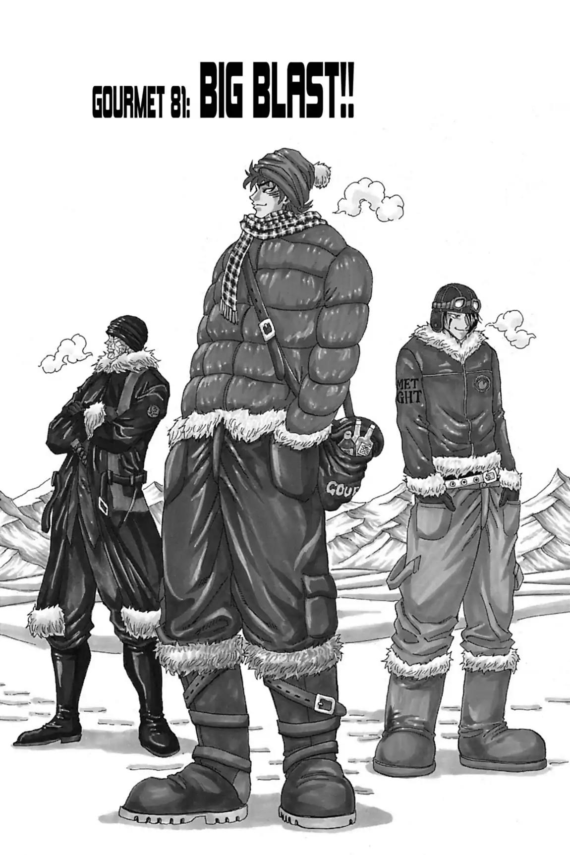 Toriko Chapter 81 page 1 - Chapter 81: Vol.10 Gourmet 81: Big Blast!!