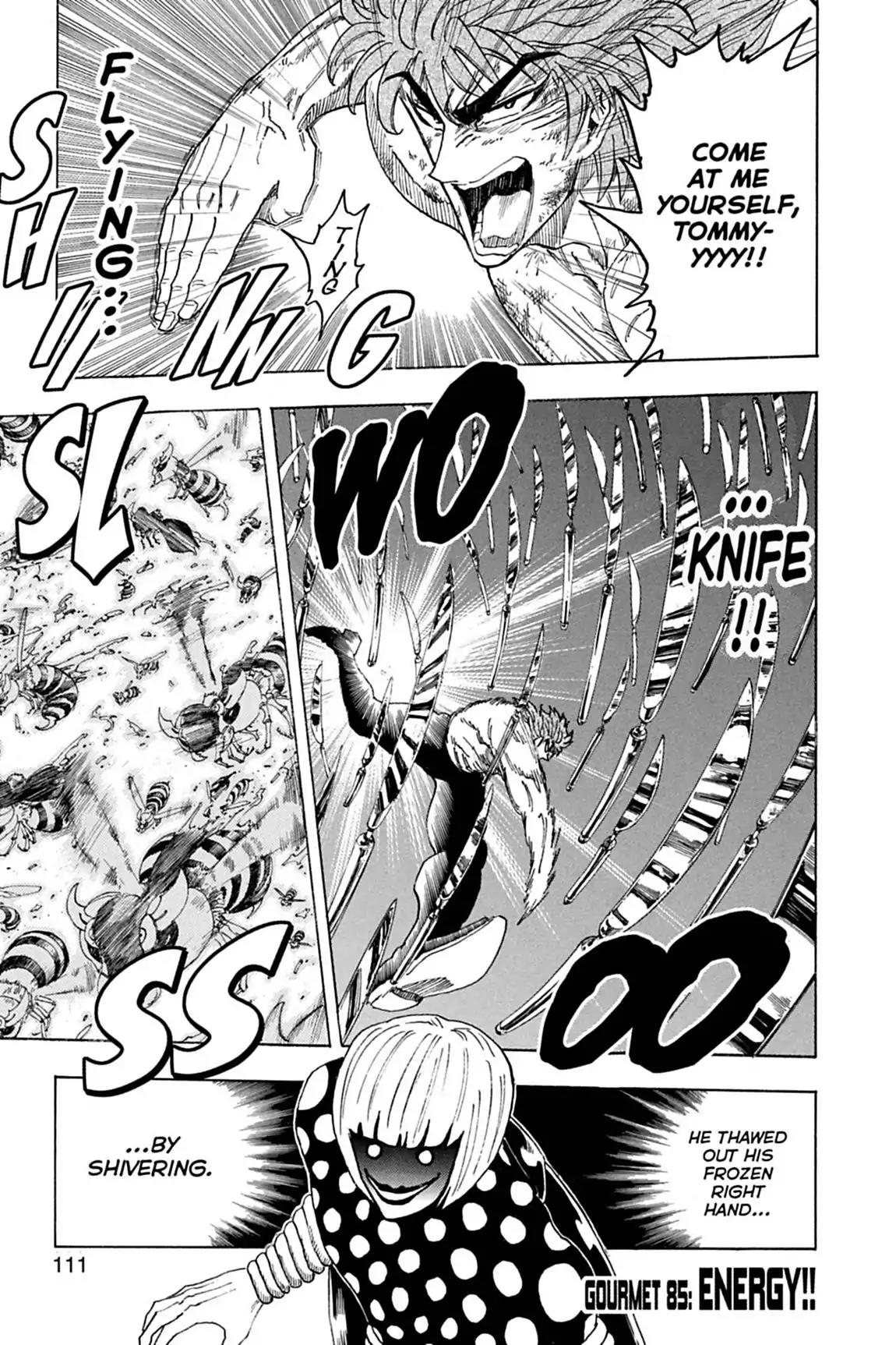 Toriko Chapter 85 page 1 - Chapter 85: Vol.10 Gourmet 85: Energy!!
