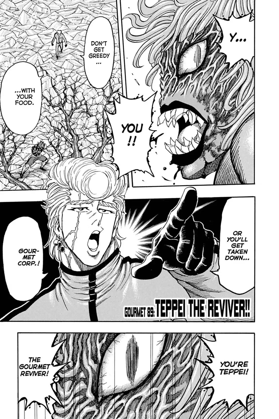Toriko Chapter 89 page 7 - Chapter 89: Vol.11 Gourmet 89: Teppei the Reviver!!