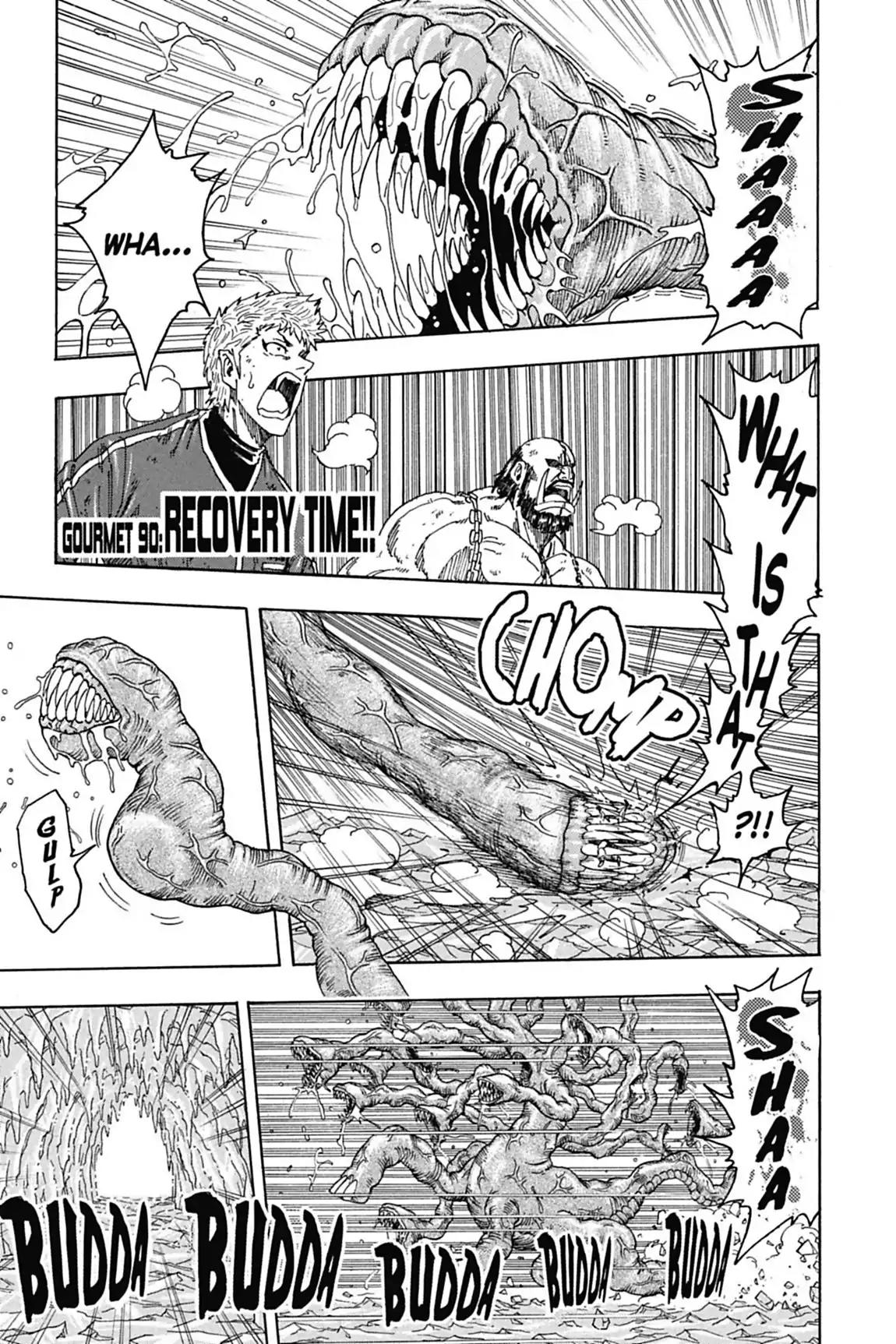 Toriko Chapter 90 page 1 - Chapter 90: Vol.11 Gourmet 90: Recovery Time!!