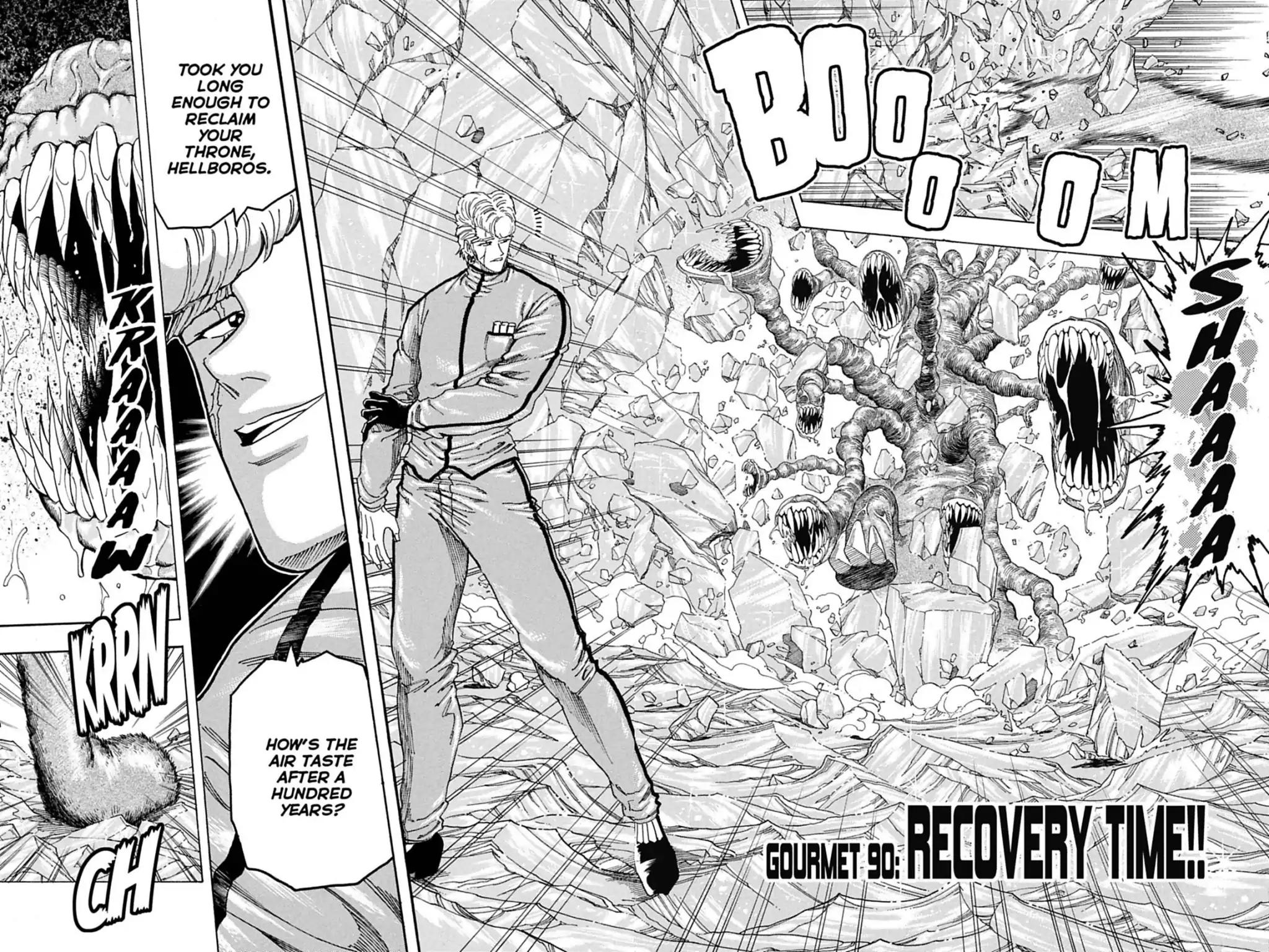 Toriko Chapter 90 page 2 - Chapter 90: Vol.11 Gourmet 90: Recovery Time!!