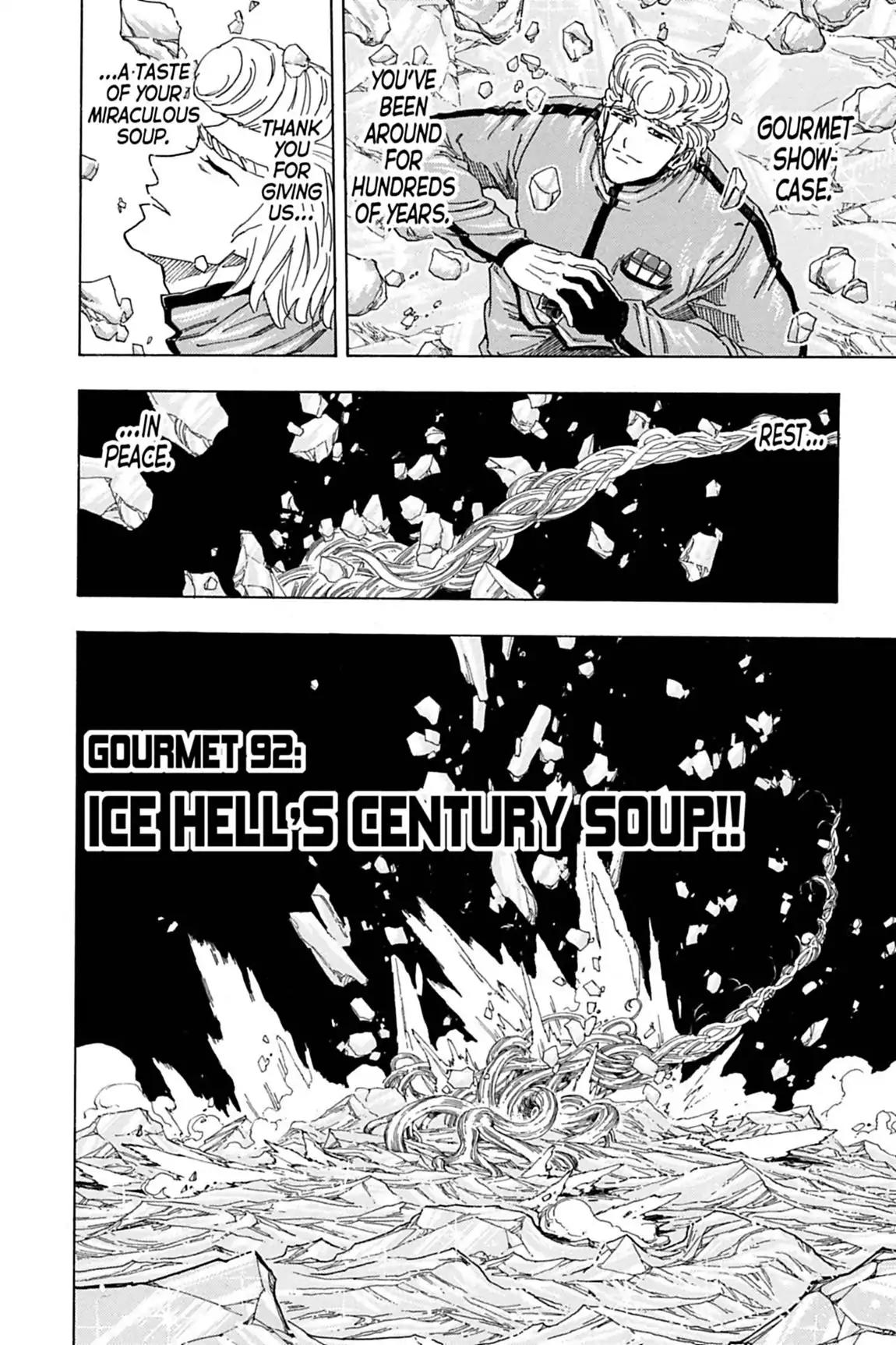 Toriko Chapter 92 page 2 - Chapter 92: Vol.11 Gourmet 92: Ice Hell's Century Soup!!