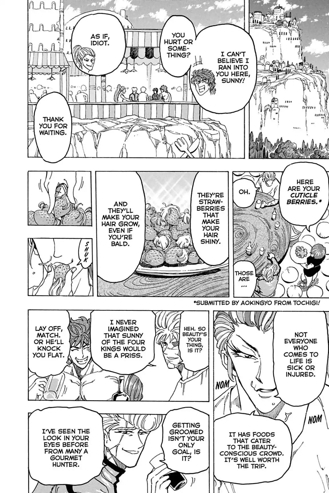 Toriko Chapter 94 page 17 - Chapter 94: Vol.11 Gourmet 94: Life, the Country of Healing!!