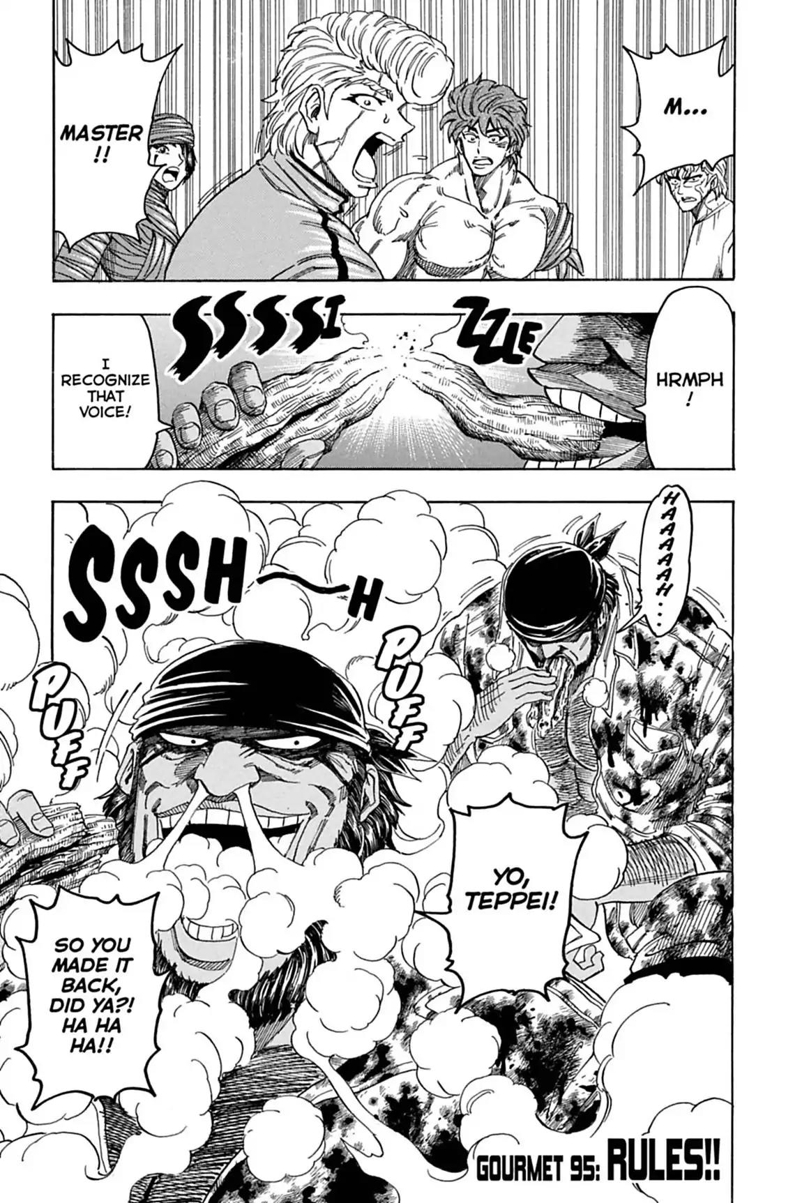 Toriko Chapter 95 page 1 - Chapter 95: Vol.11 Gourmet 95: Rules!!