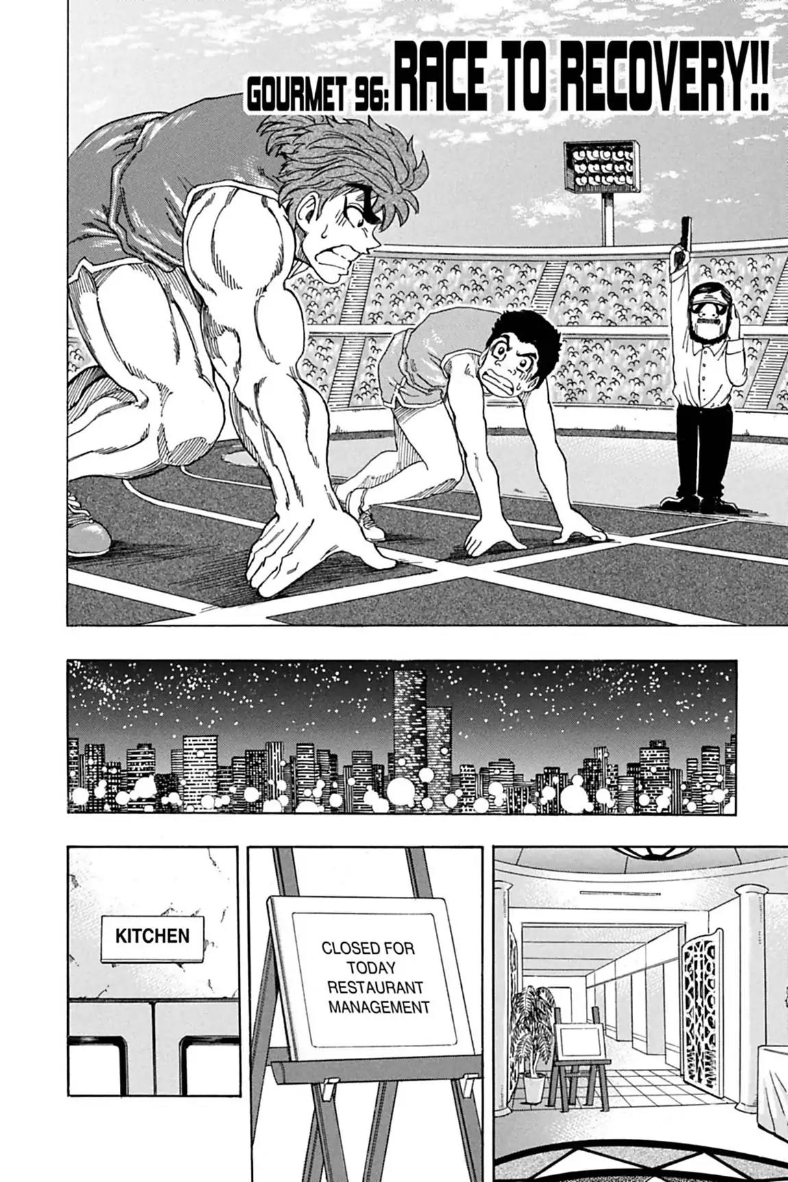 Toriko Chapter 96 page 2 - Chapter 96: Vol.11 Gourmet 96: Race to Recovery!!