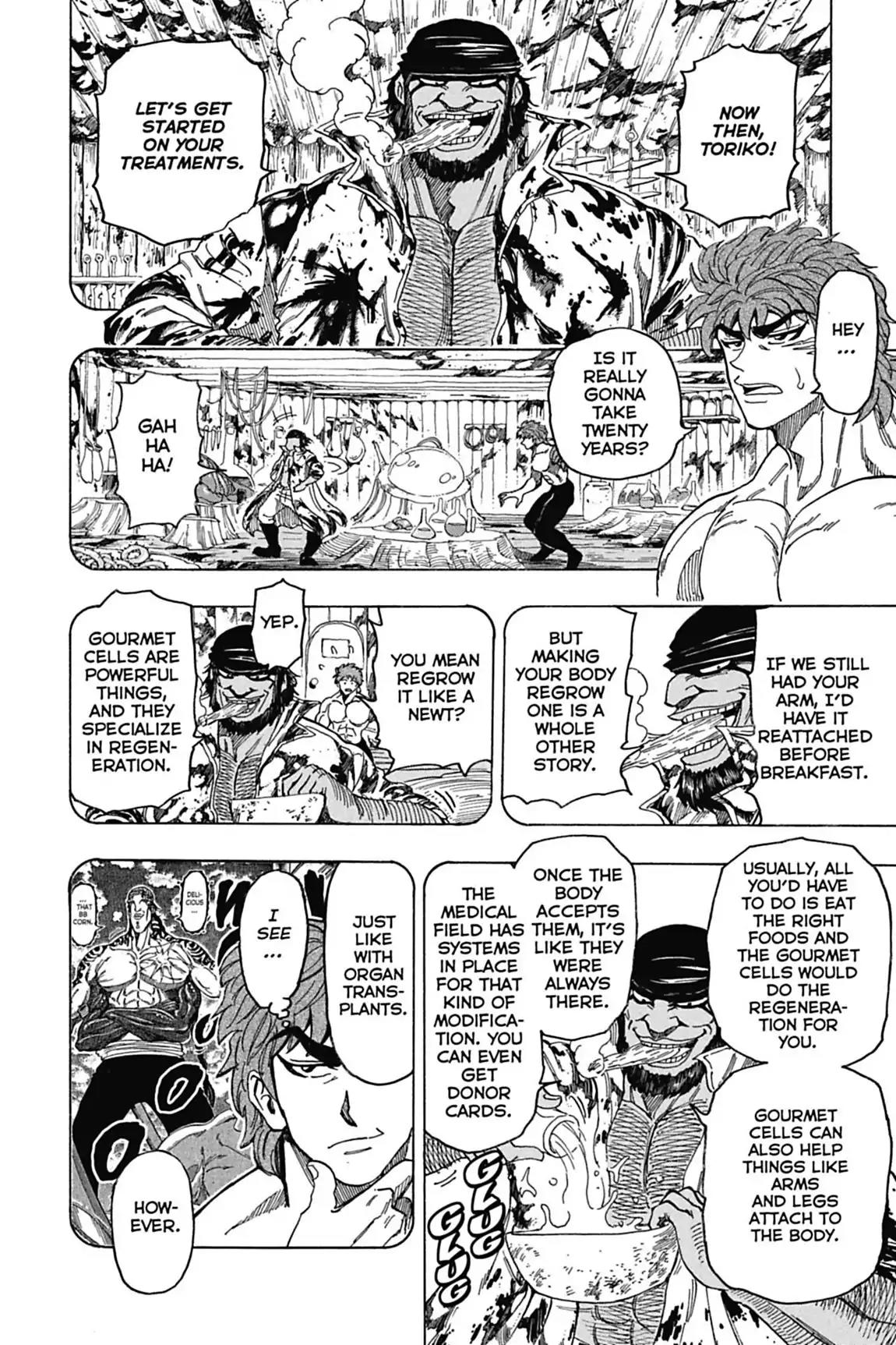 Toriko Chapter 96 page 8 - Chapter 96: Vol.11 Gourmet 96: Race to Recovery!!