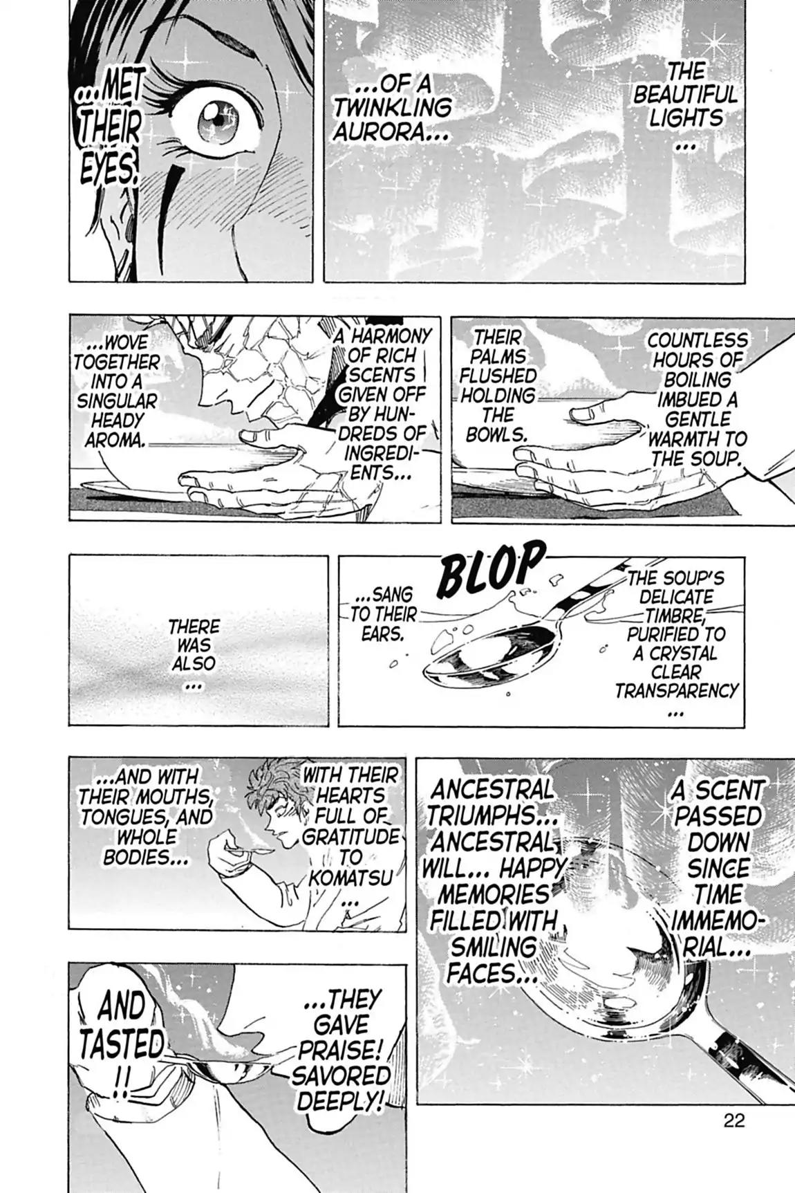 Toriko Chapter 98 page 22 - Chapter 98: Vol.12 Gourmet 98: Komatsu's Century Soup!!