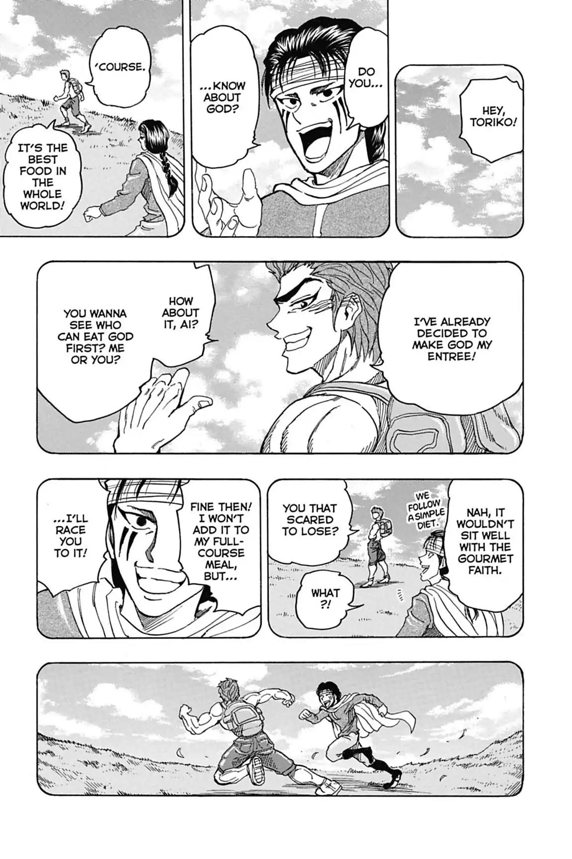 Toriko Chapter 99 page 15 - Chapter 99: Vol.12 Gourmet 99: Soup Decision!!