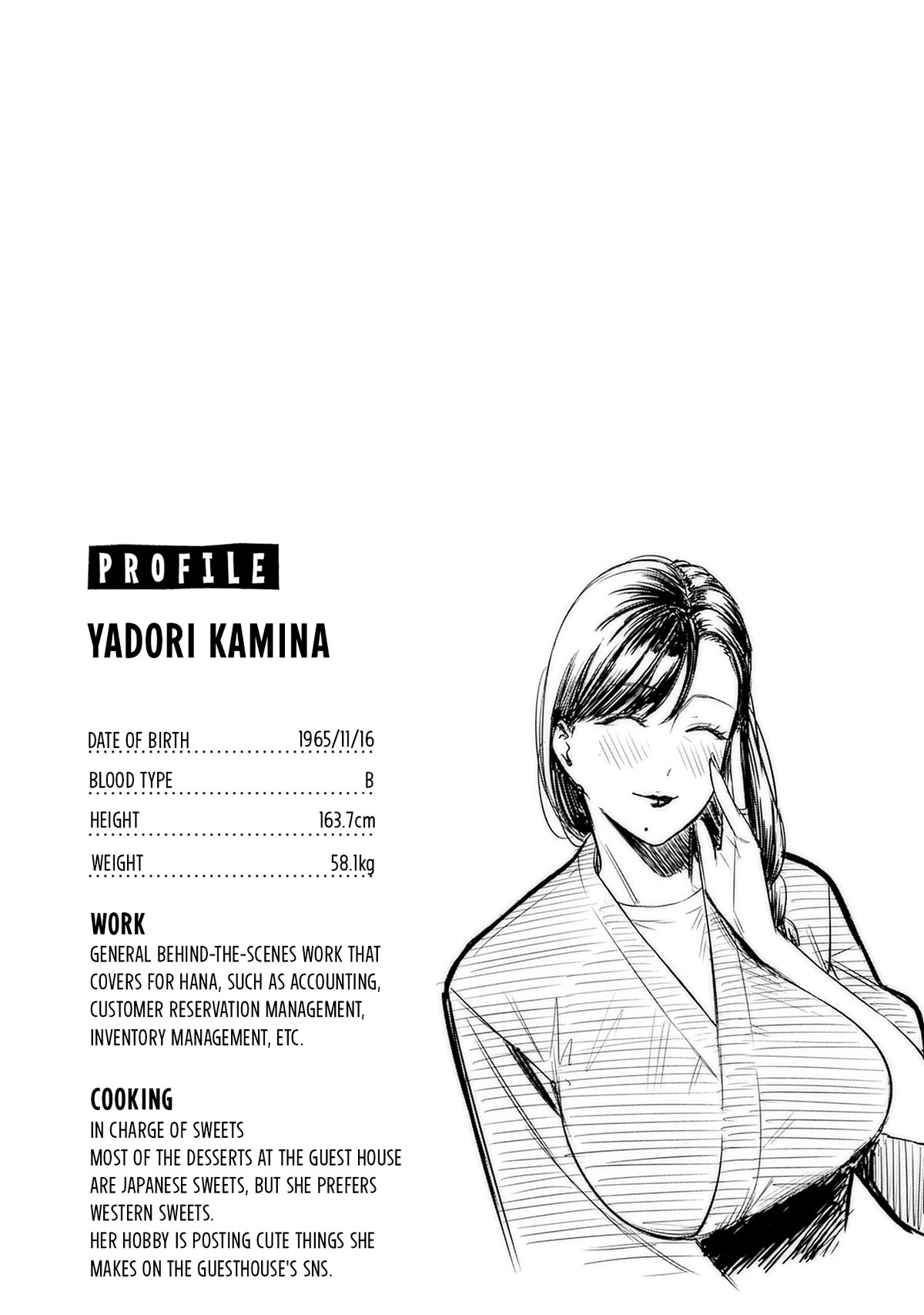 Torima Minshuku Yadori-teki na! Chapter 6.5 page 12 - Chapter 6.5: Volume Extras: 4Komas, Profiles