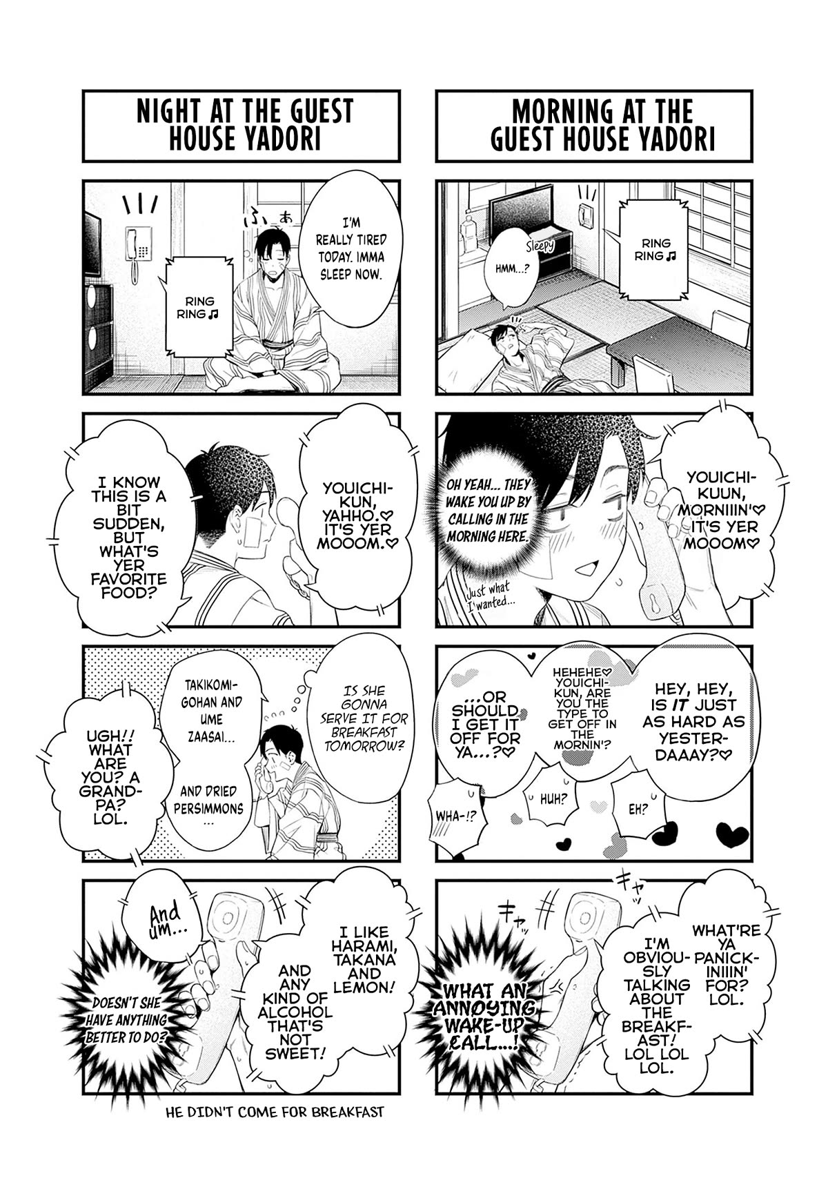 Torima Minshuku Yadori-teki na! Chapter 6.5 page 5 - Chapter 6.5: Volume Extras: 4Komas, Profiles